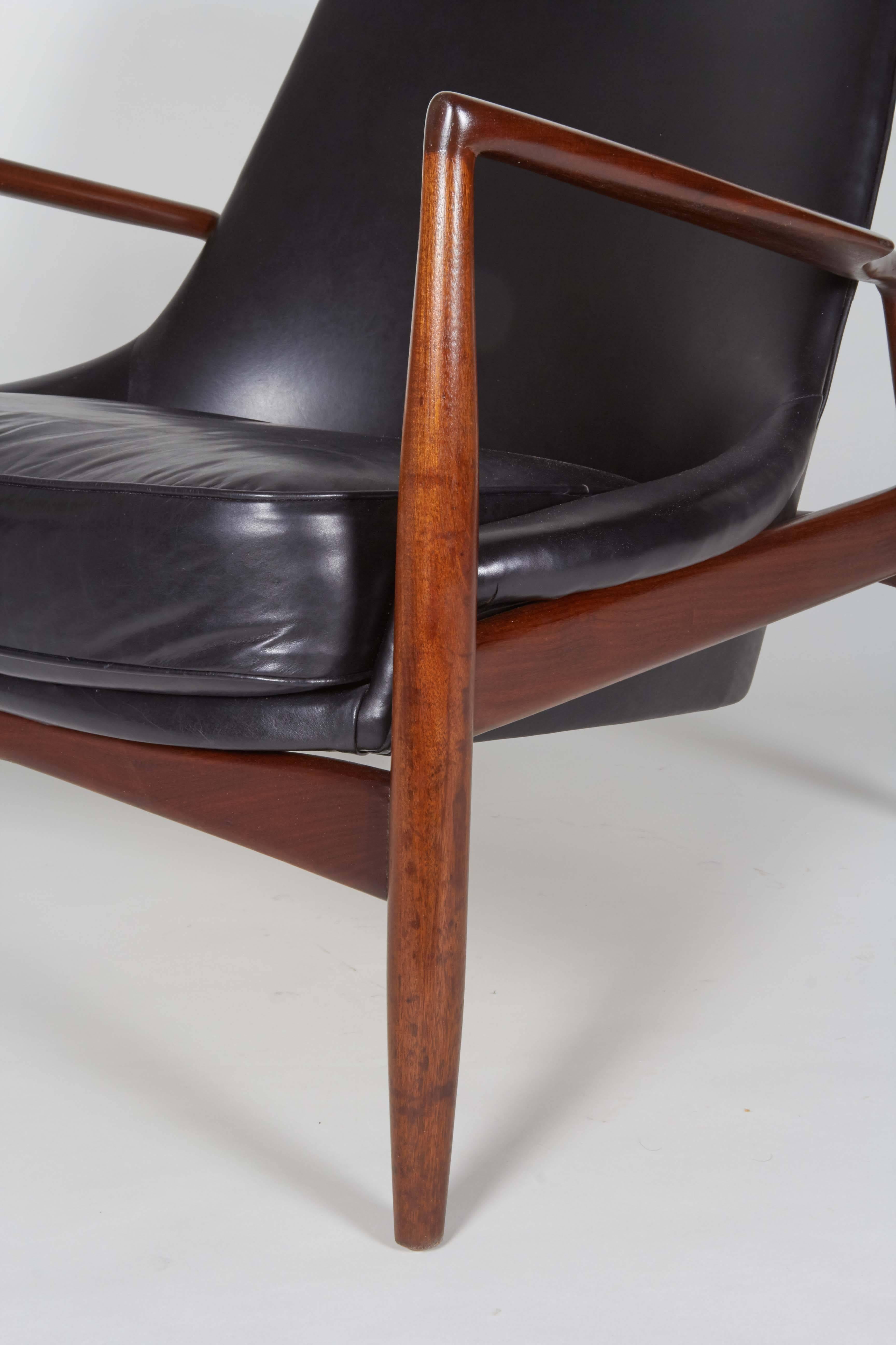 These rare chairs possess outstanding comfort and beauty. The leather is in wonderful condition.