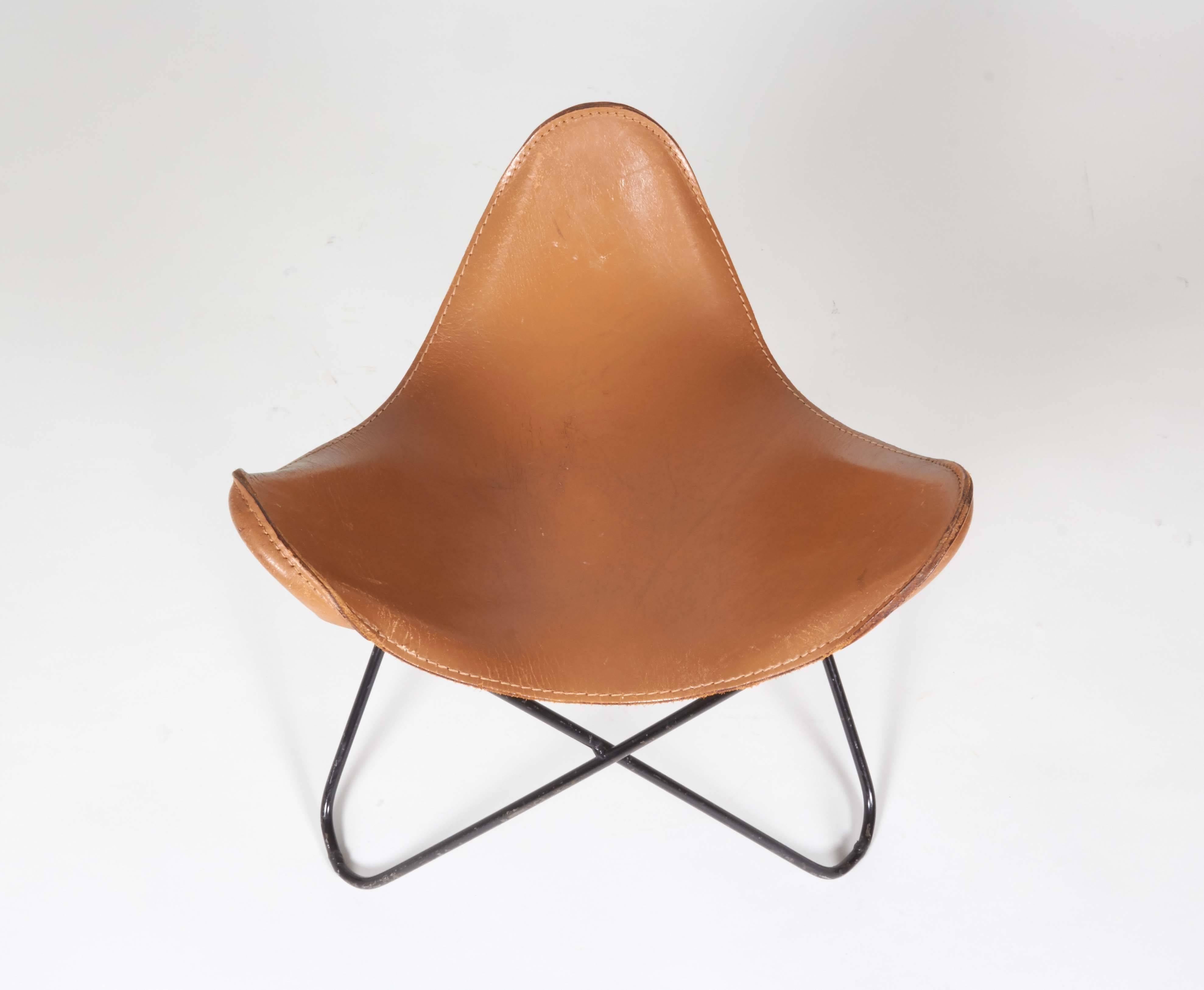 Rare Butterfly Stool by Jorge Ferrari-Hardoy for Knoll In Excellent Condition In New York, NY
