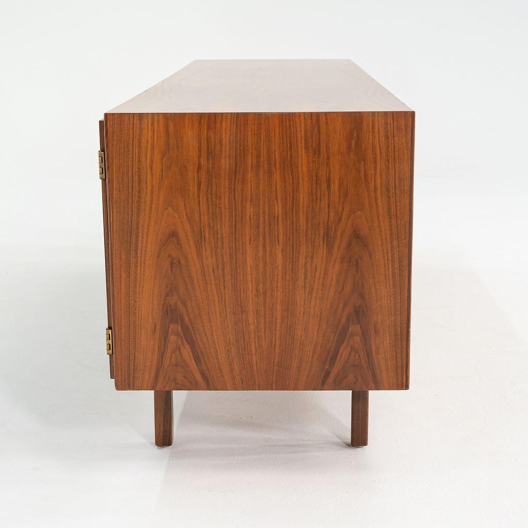 1970s Jens Risom Design 72 inch Credenza / Cabinet in Walnut For Sale 3