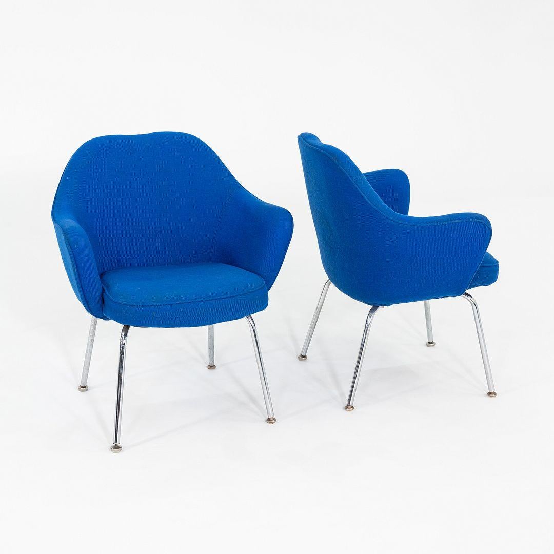 Moderne 1960s Paire de fauteuils de direction à dossier complet Eero Saarinen, Model No 68 UPC en vente