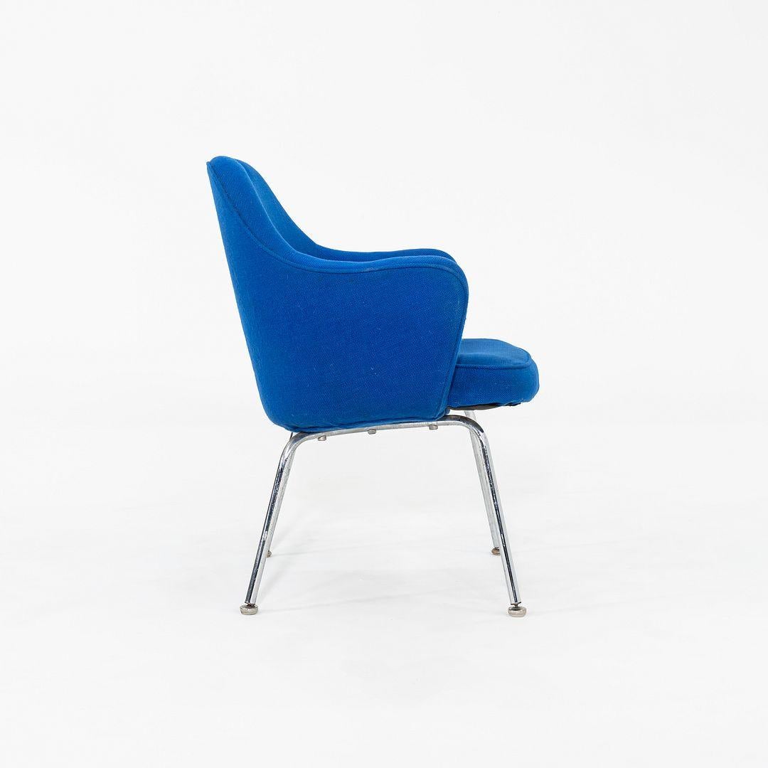 Tissu 1960s Paire de fauteuils de direction à dossier complet Eero Saarinen, Model No 68 UPC en vente