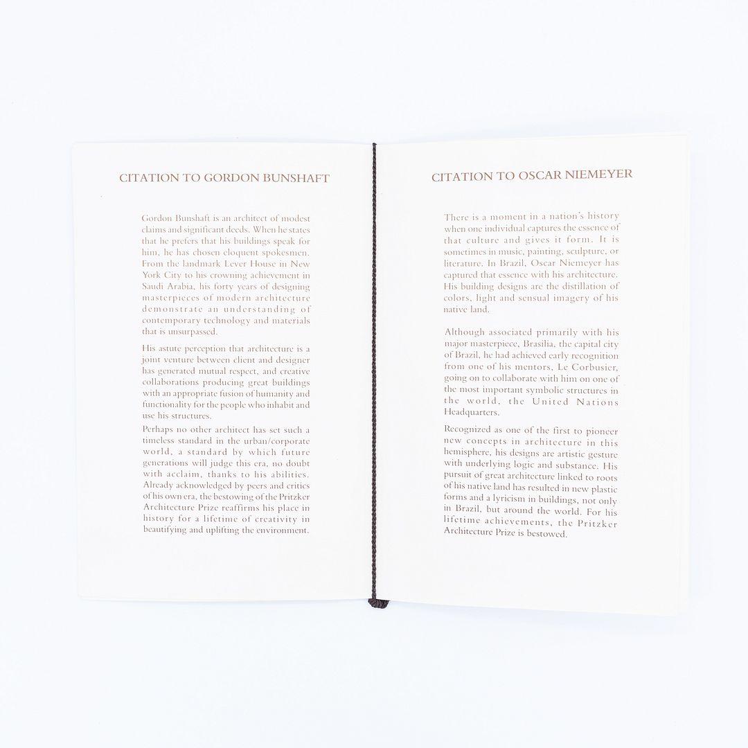 1988 Programme du prix d'architecture Pritzker de Gordon Bunshaft + invitation en vente 4