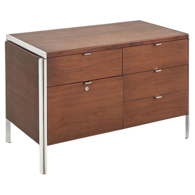 C. 1968 Alexis Yermakov Electa Series 42 inch Credenza Cabinet in Walnut For Sale