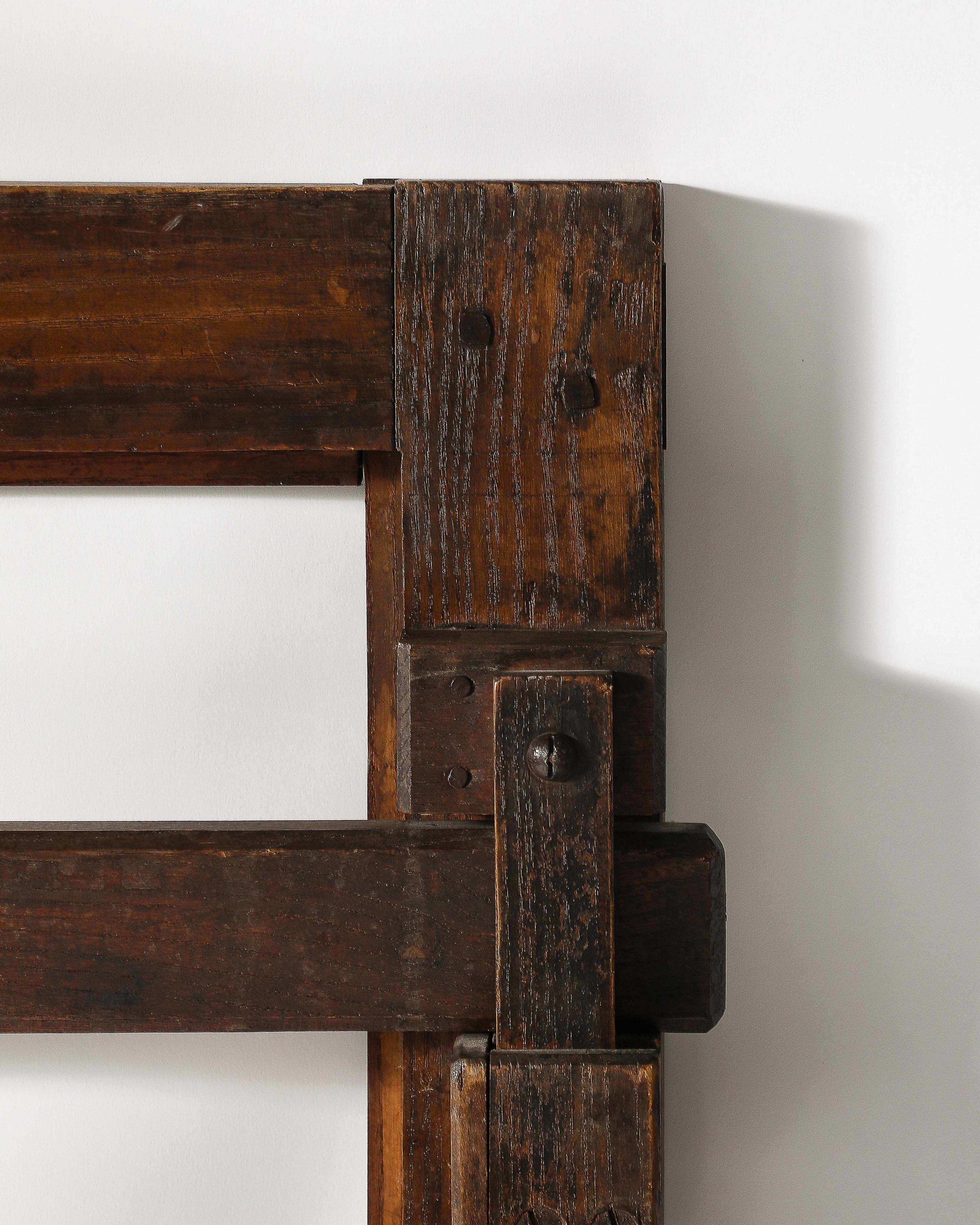 Rustic Oak Frame/Gate France, 19th C For Sale 1