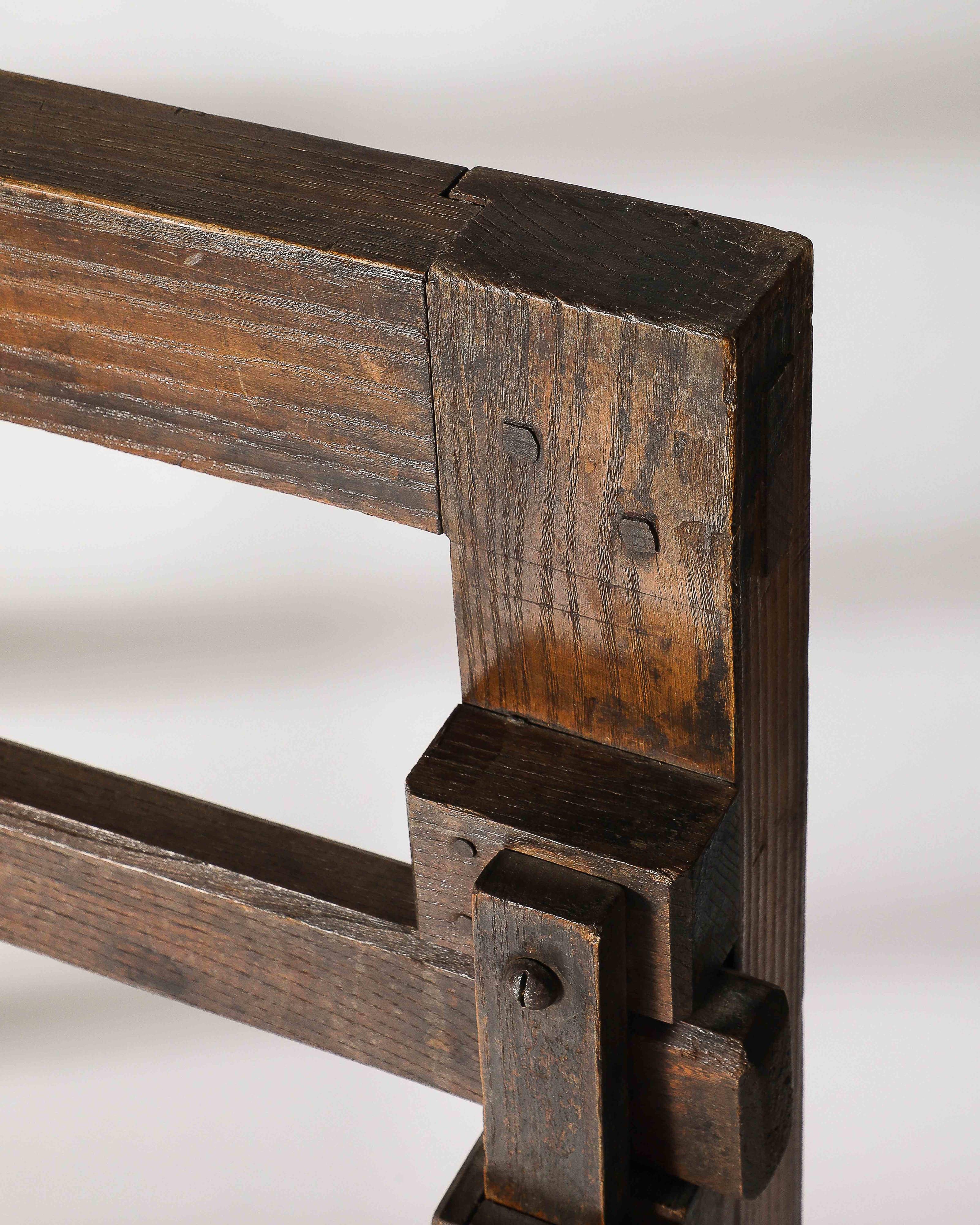 Rustic Oak Frame/Gate France, 19th C For Sale 4