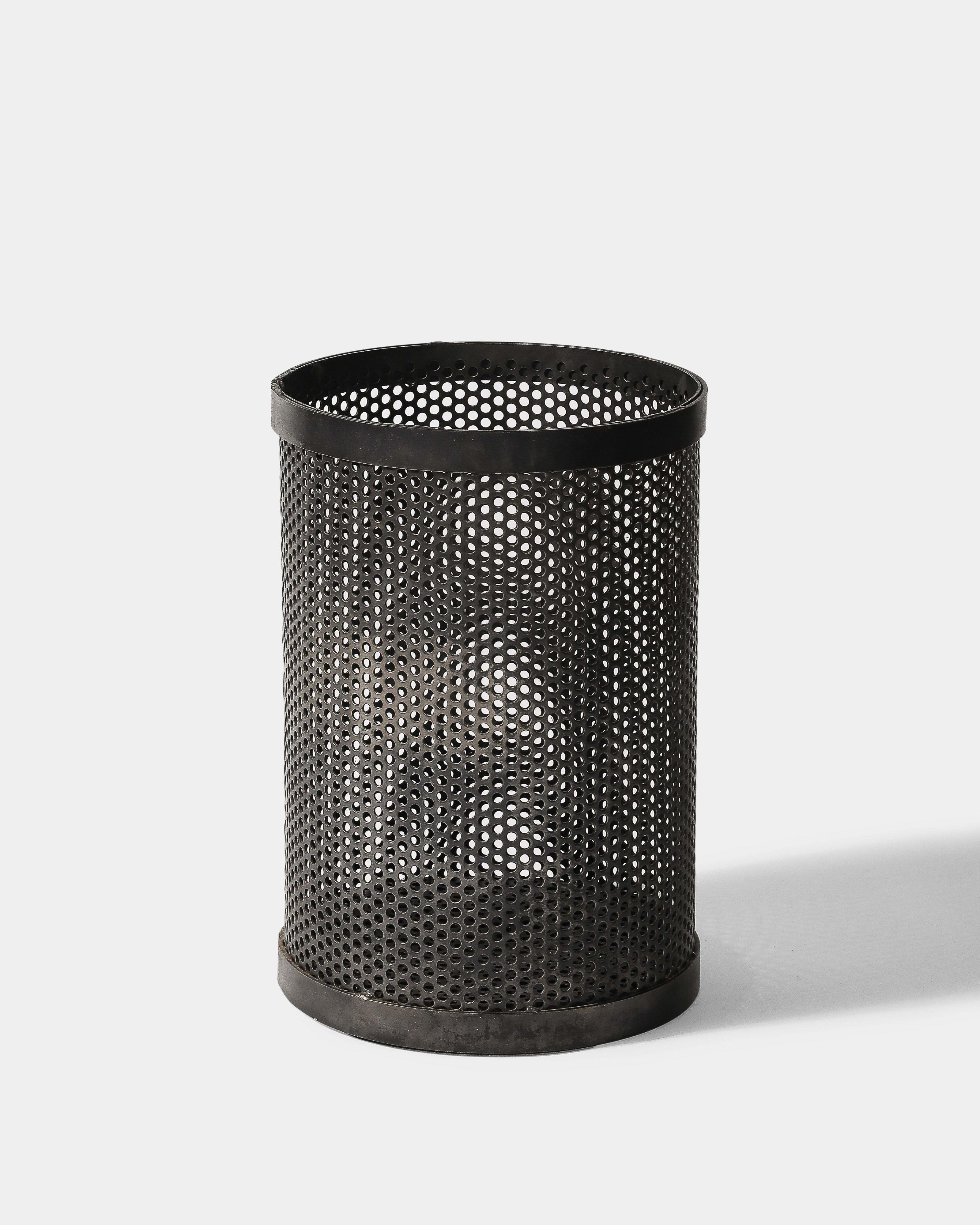 Modern Steel Mesh Basket/Firewood Holder, 20th C For Sale