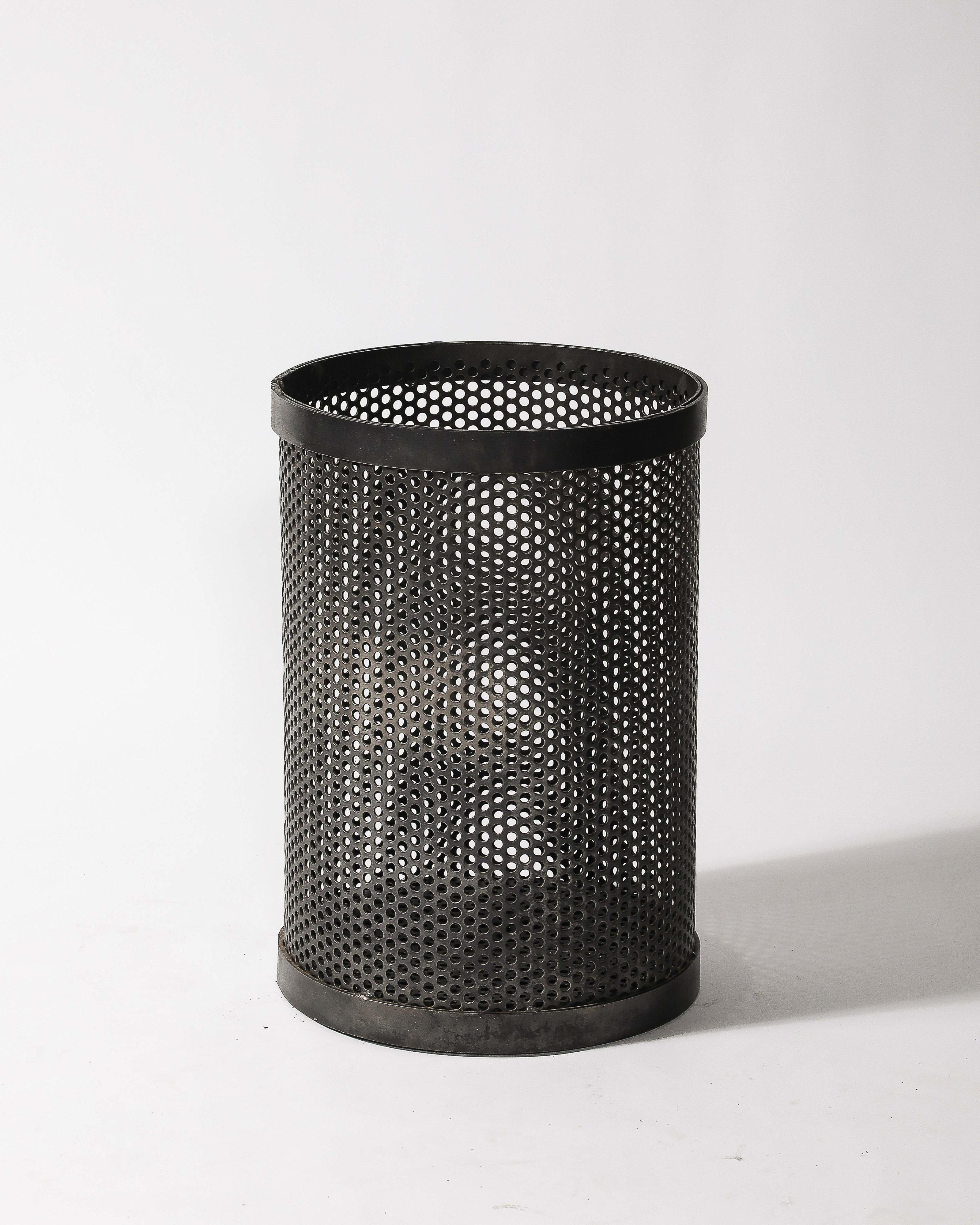 20th Century Steel Mesh Basket/Firewood Holder, 20th C For Sale
