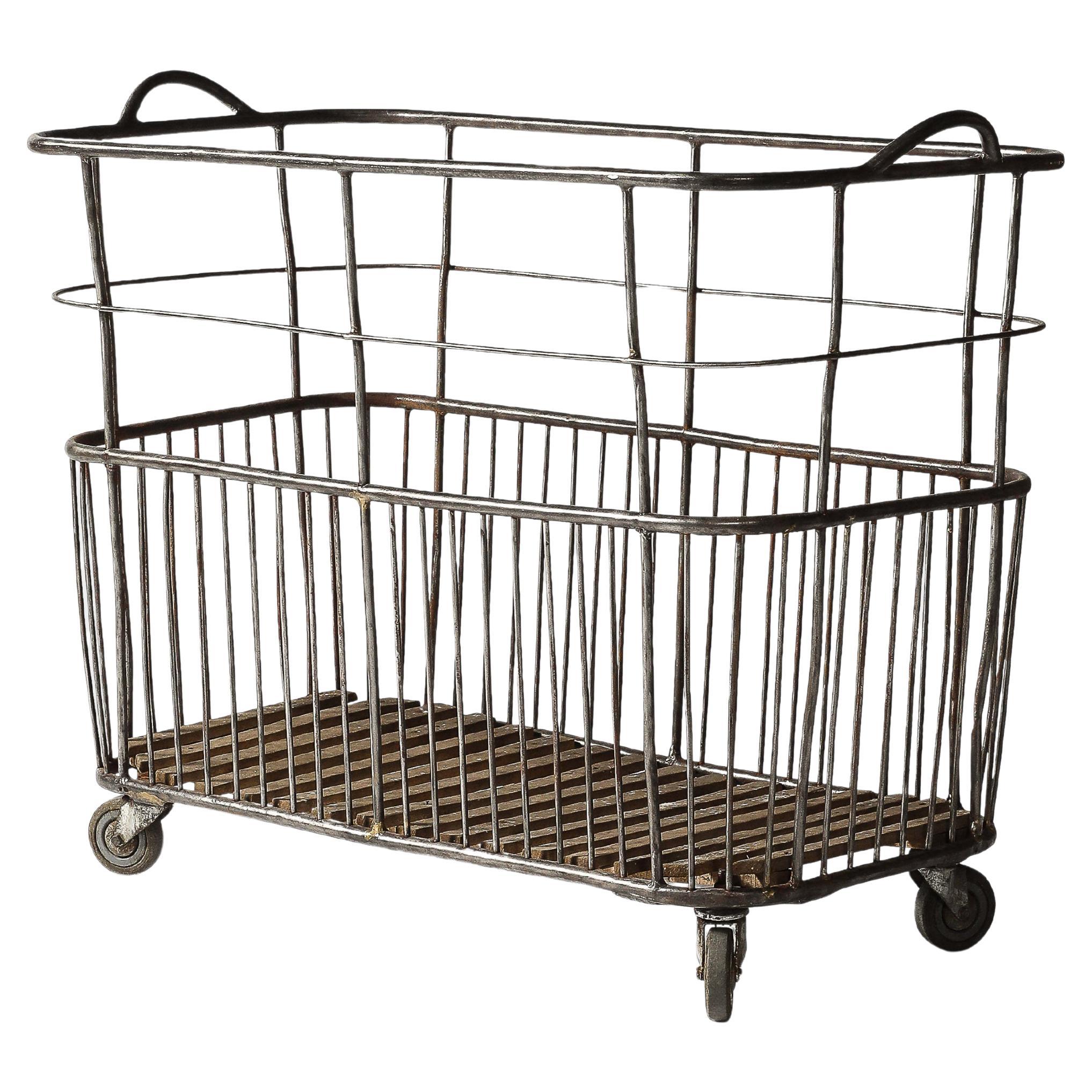 Carrello/Cestello Rolle Metallo, Wood in vendita