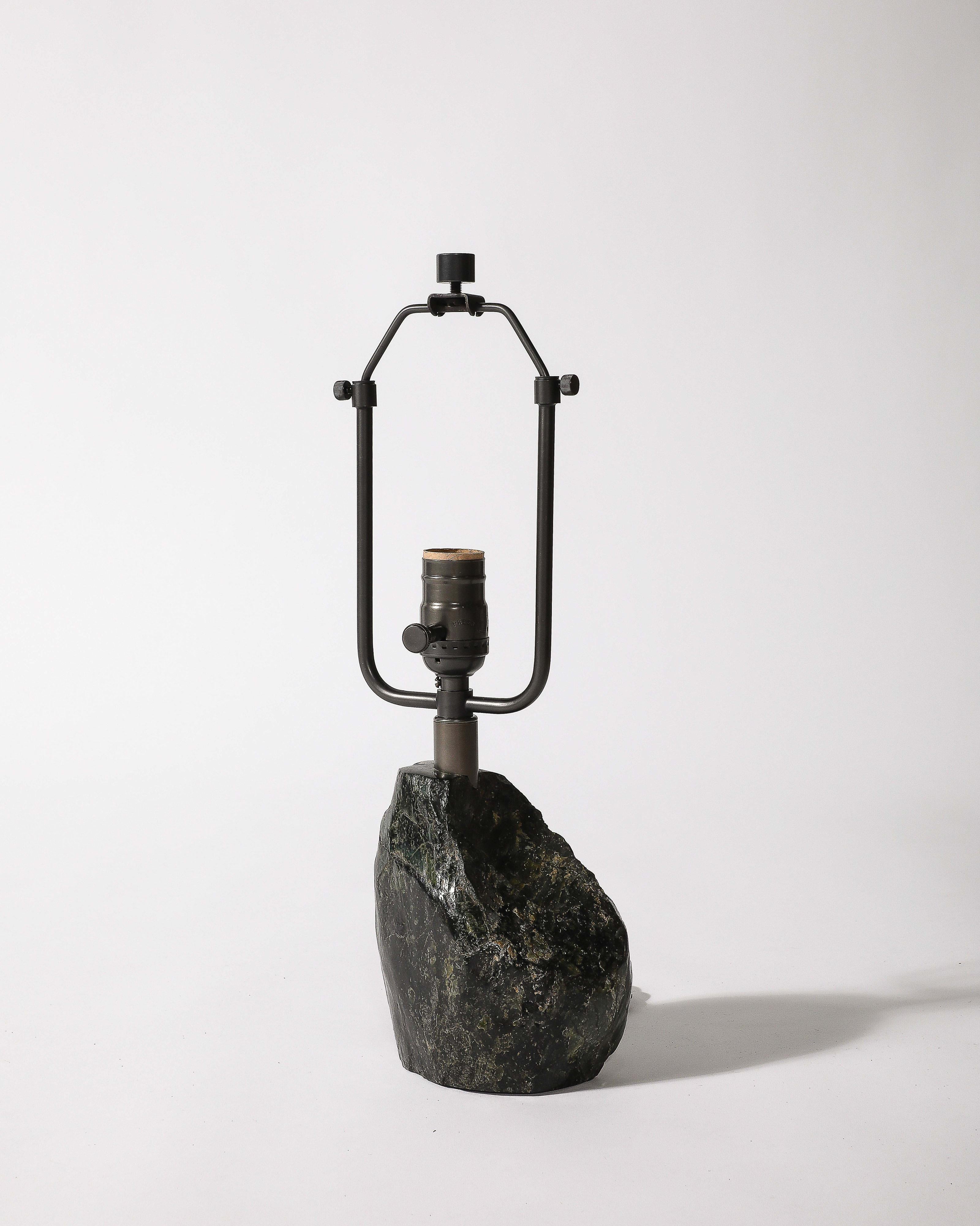 20ième siècle Lampe de table en obsidienne dans le style de Jean Michel Frank, France, c.1960 en vente