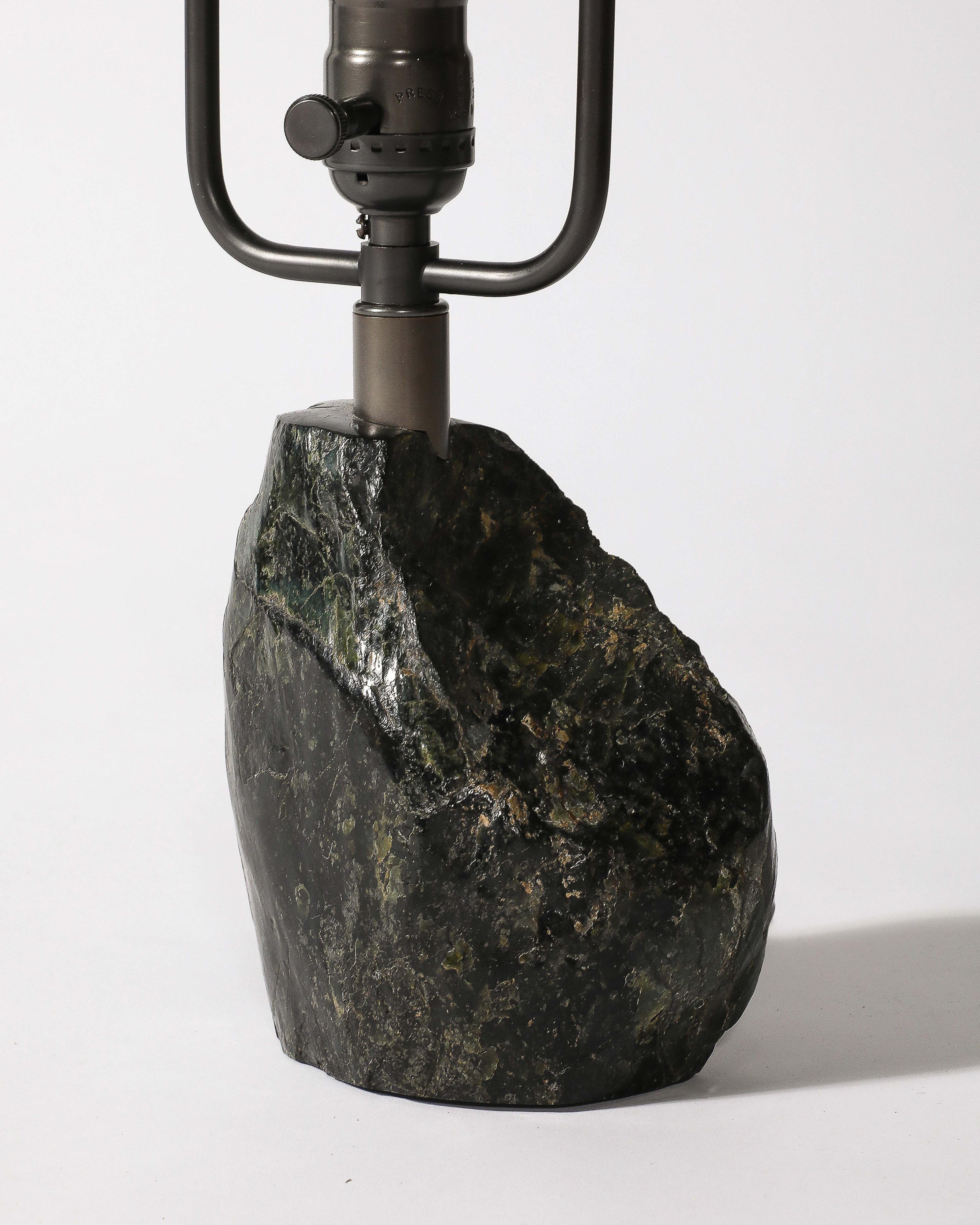 Pierre Lampe de table en obsidienne dans le style de Jean Michel Frank, France, c.1960 en vente