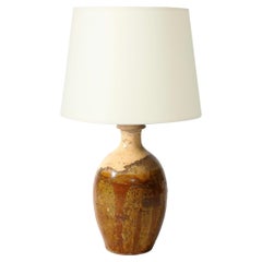 Hand Formed and Glazed Ceramic Table Lamp, Italy, 20th C