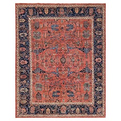 8'x10'4" Rot Aryana Grade Bijar Garus Design Hand geknüpft alle Wolle Orientteppich