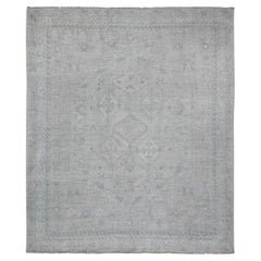 8'x9'8" Gray Anatolian Village Inspired Design Hand Knotted Wool Oriental Rug