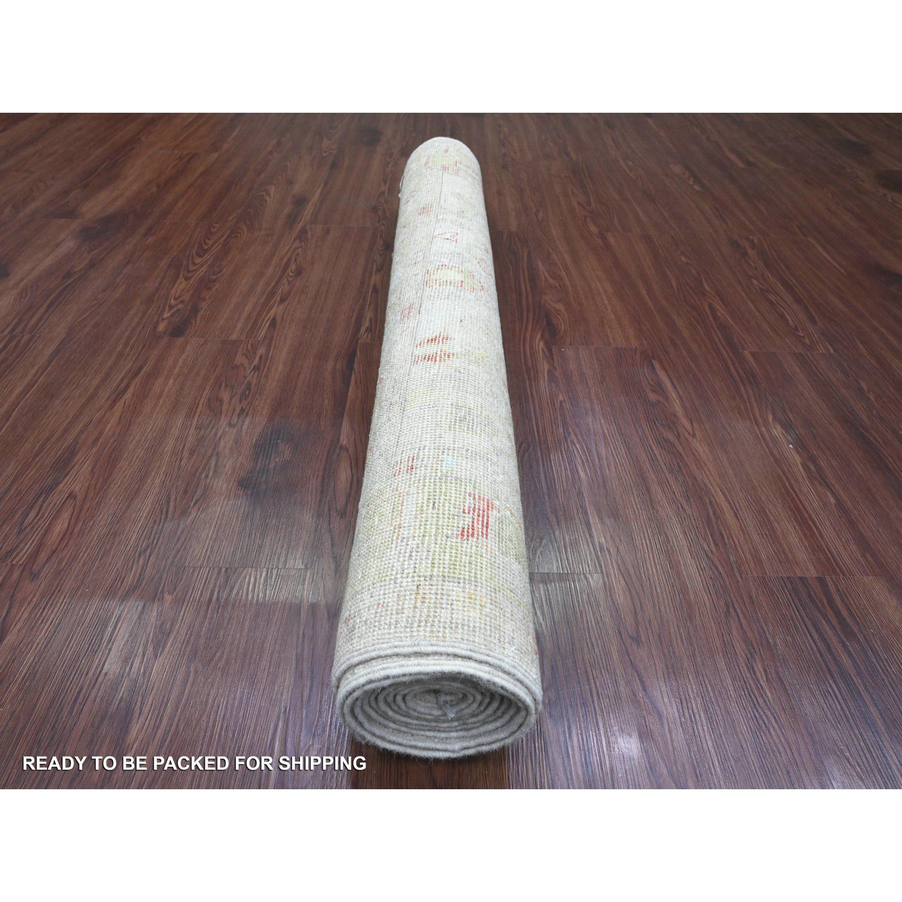 Annodato a mano Tappeto Runner in Lana 4'x9'10