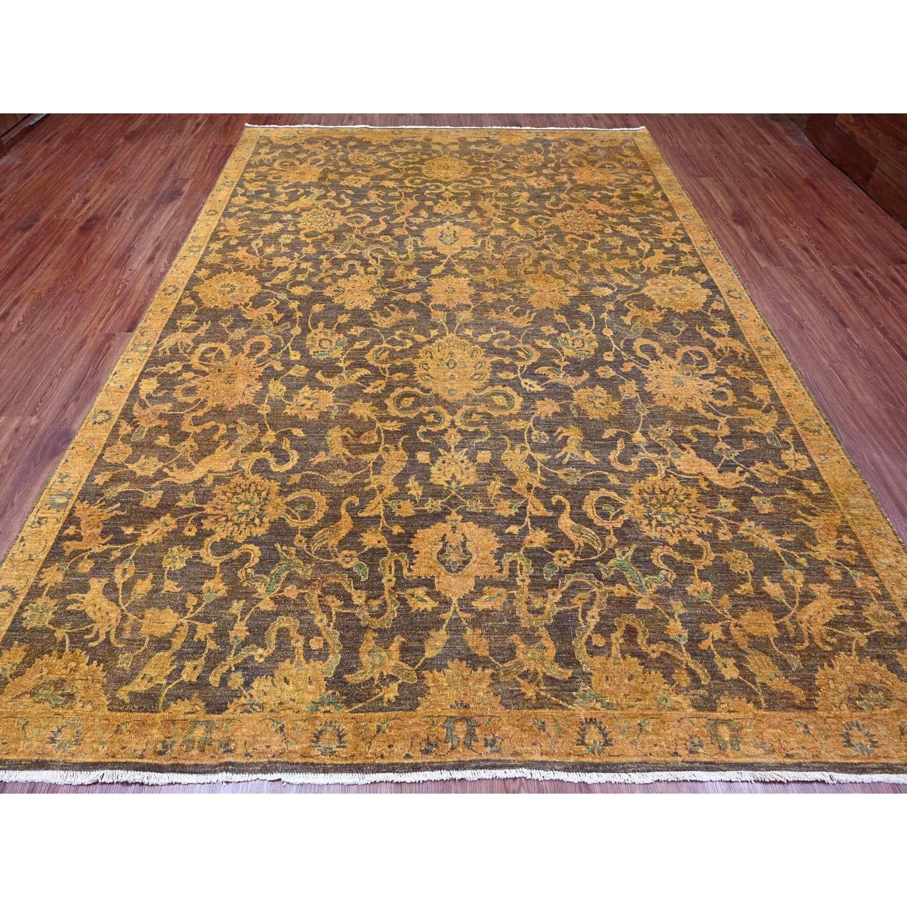 Marrone cioccolato, Peshawar con Ziegler Mahal, Design/One, Distressed, Zero Pile, Annodato a mano, Pura lana, Tappeto orientale
Materiali primari: Lana
Lattice: No Pile 
altezza: 0,25 pollici
Stile: Di transizione
Colore primario: Marrone
Colori