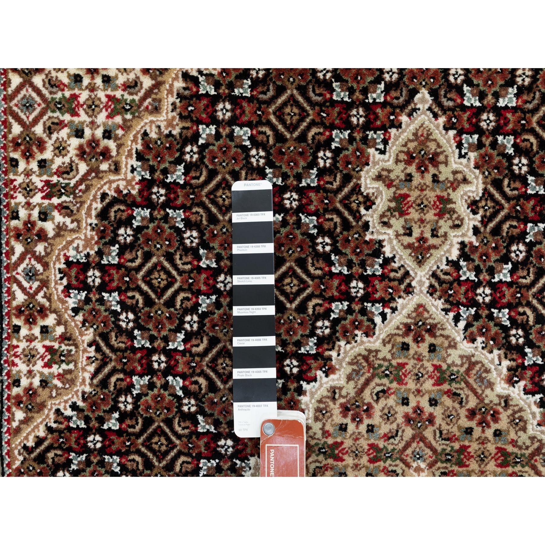 4'x6' Handgeknüpft Wolle Schwarz Fish Design Tabriz Mahi Orientteppich im Zustand „Neu“ im Angebot in Carlstadt, NJ