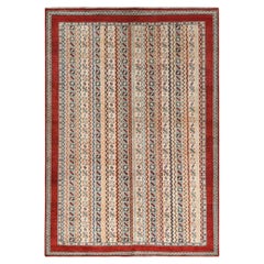 6'5"x9'1" Brown Hand Knotted Shawl Design Super Kazak Soft Organic Wool Rug