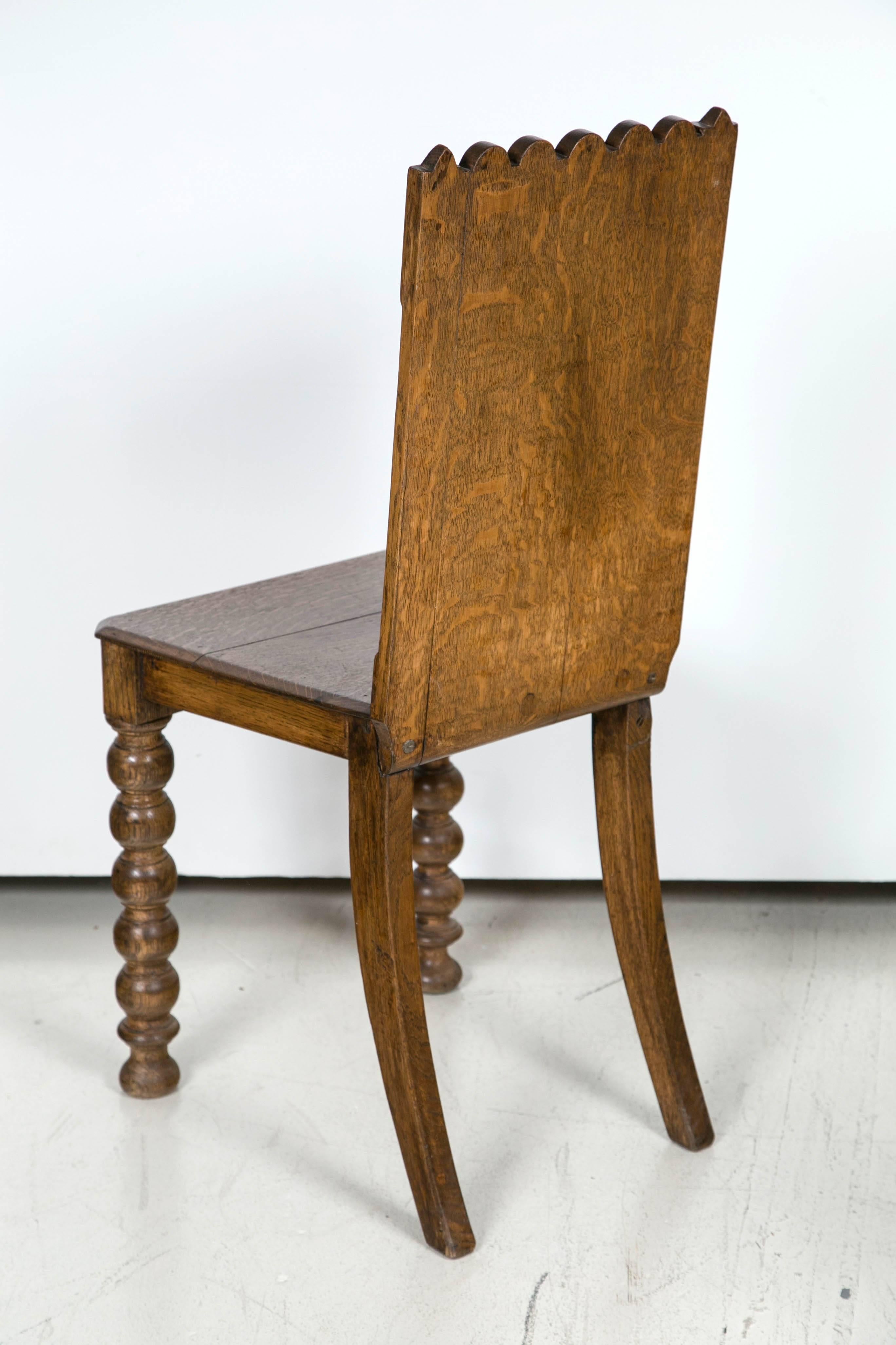 Antique Germanic Hall Chair 1