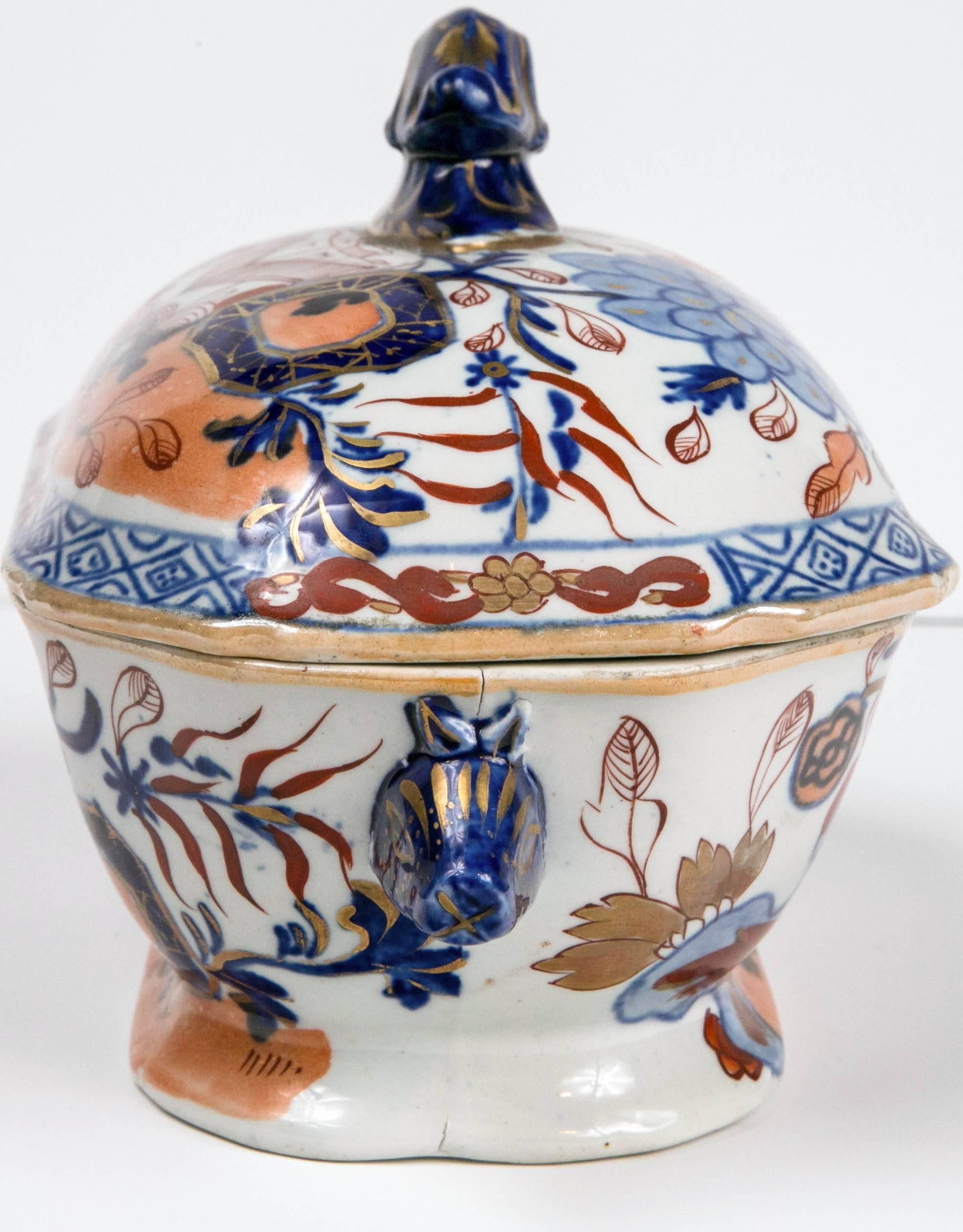 Hand-Painted Mason's Ironstone Tureen with Lid