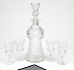Edinburgh Crystal Decanter and Stemware Set