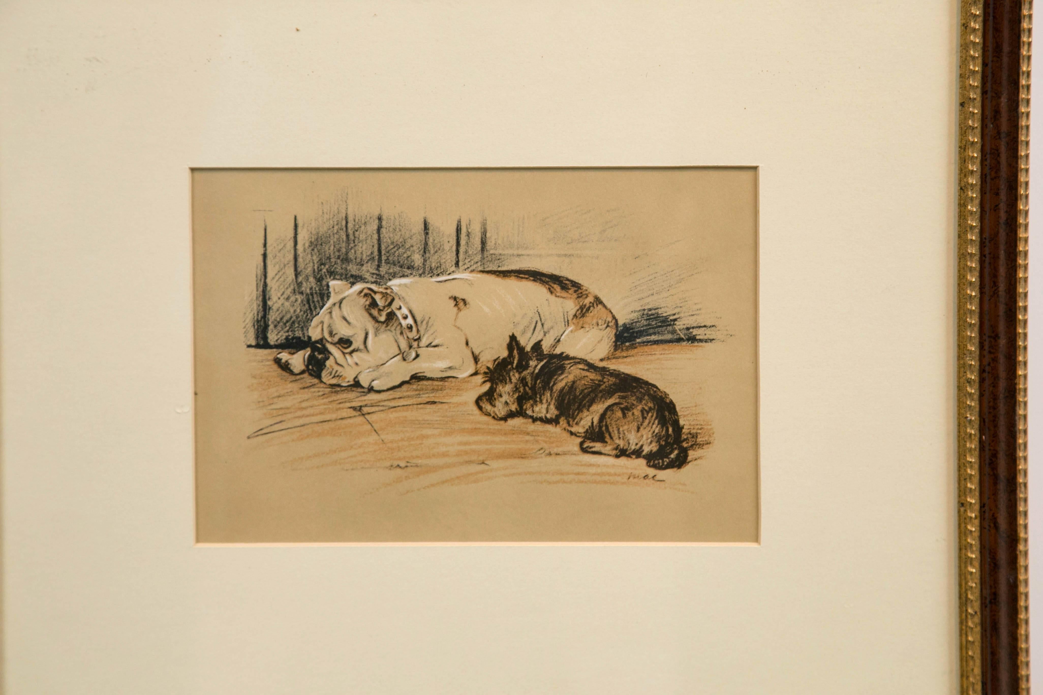 Collection of Various Bulldog Artworks In Good Condition For Sale In Stamford, CT