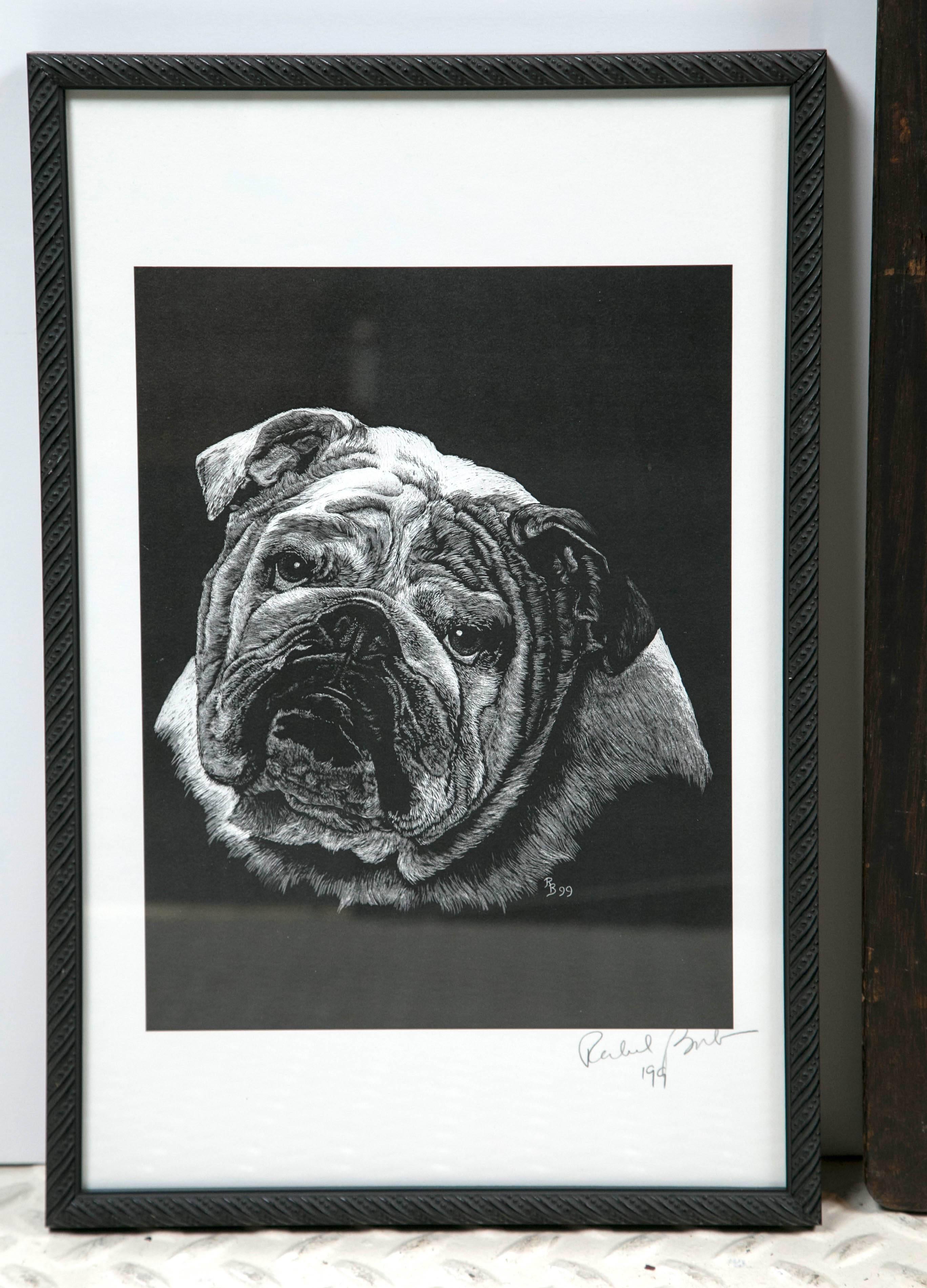Mixed Collection of Bulldog Art In Good Condition For Sale In Stamford, CT
