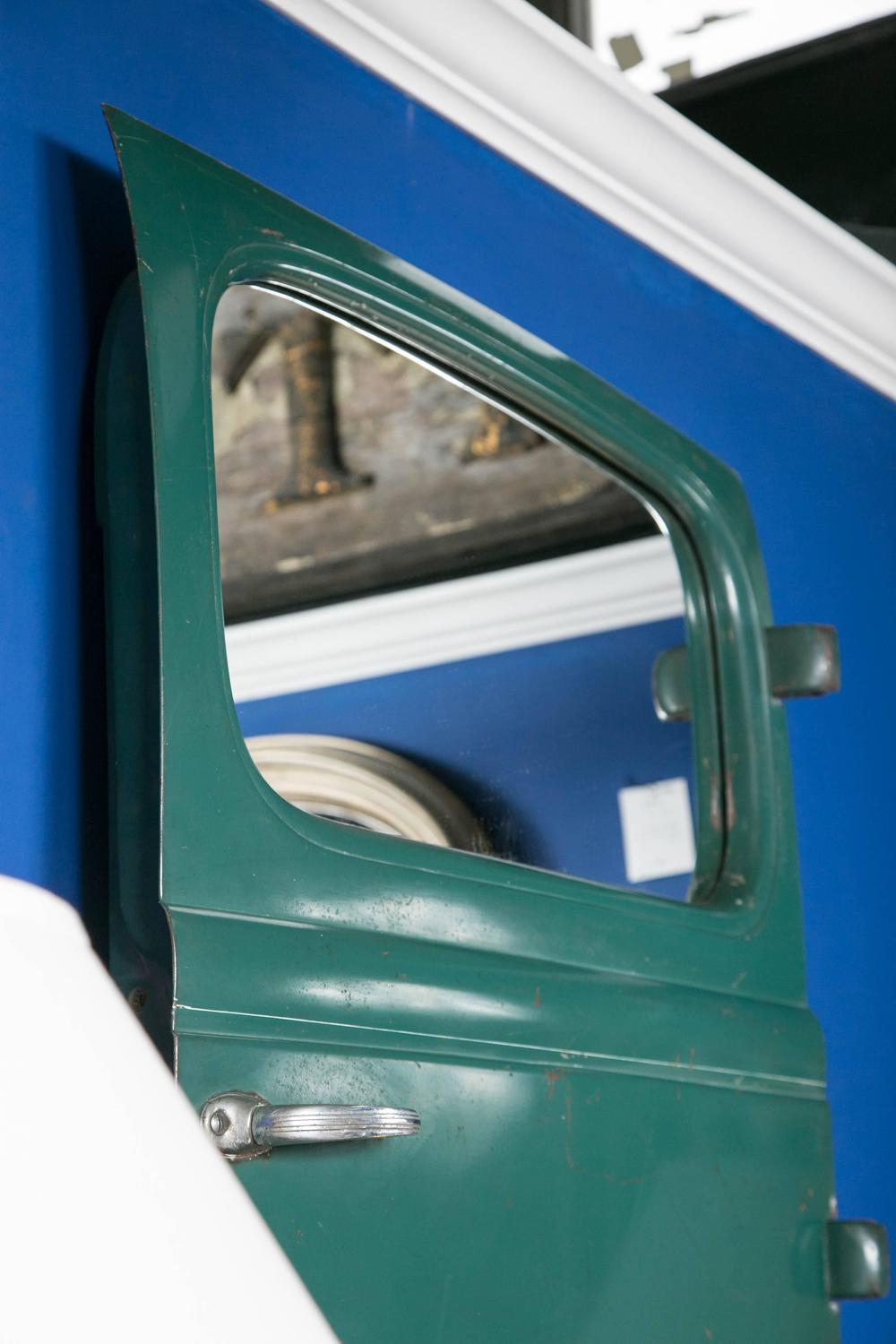 1930s Car Door with Mirrored Window For Sale at 1stdibs