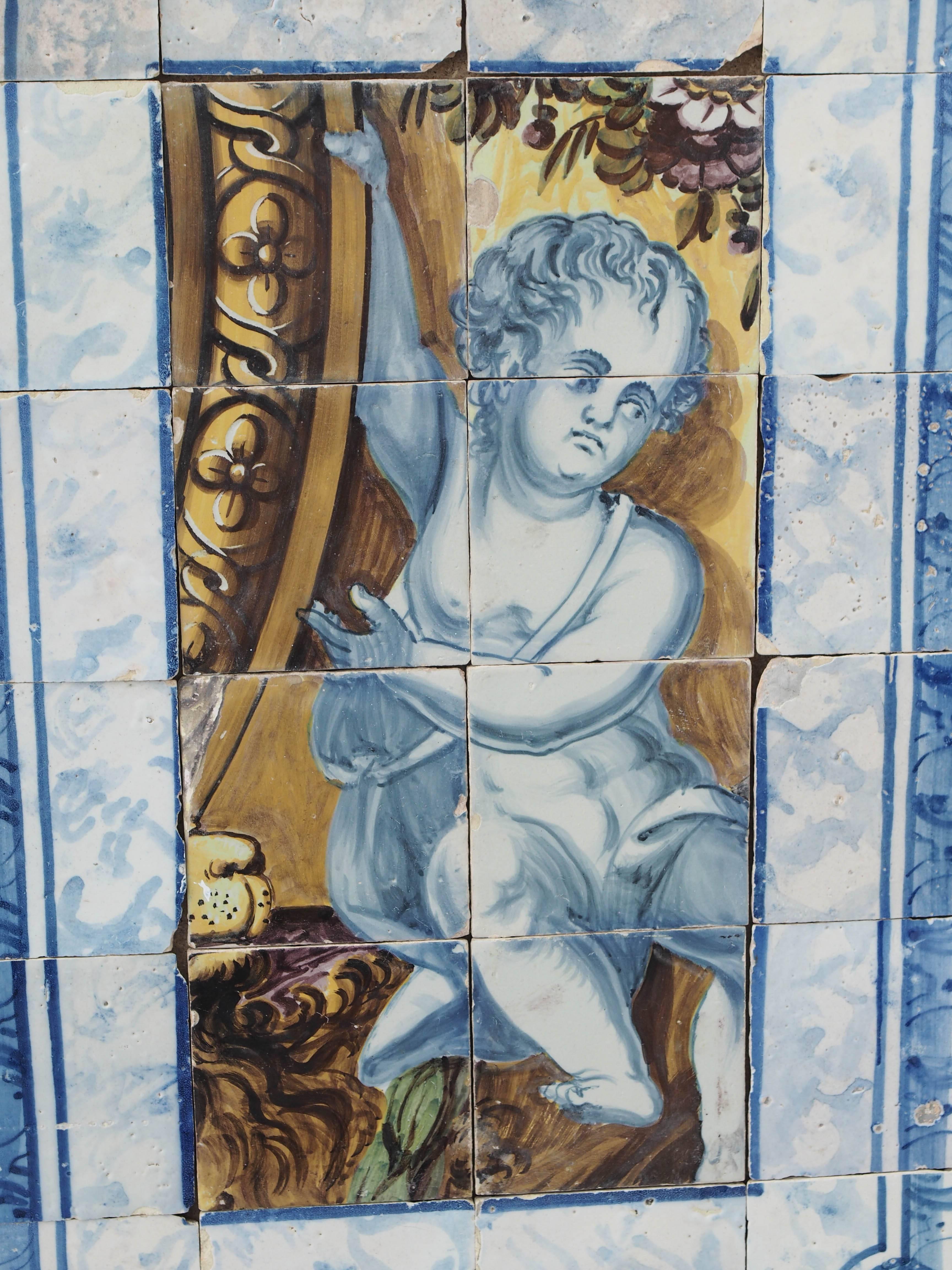 Three 18th Century Portuguese Tile Panels For Sale 2