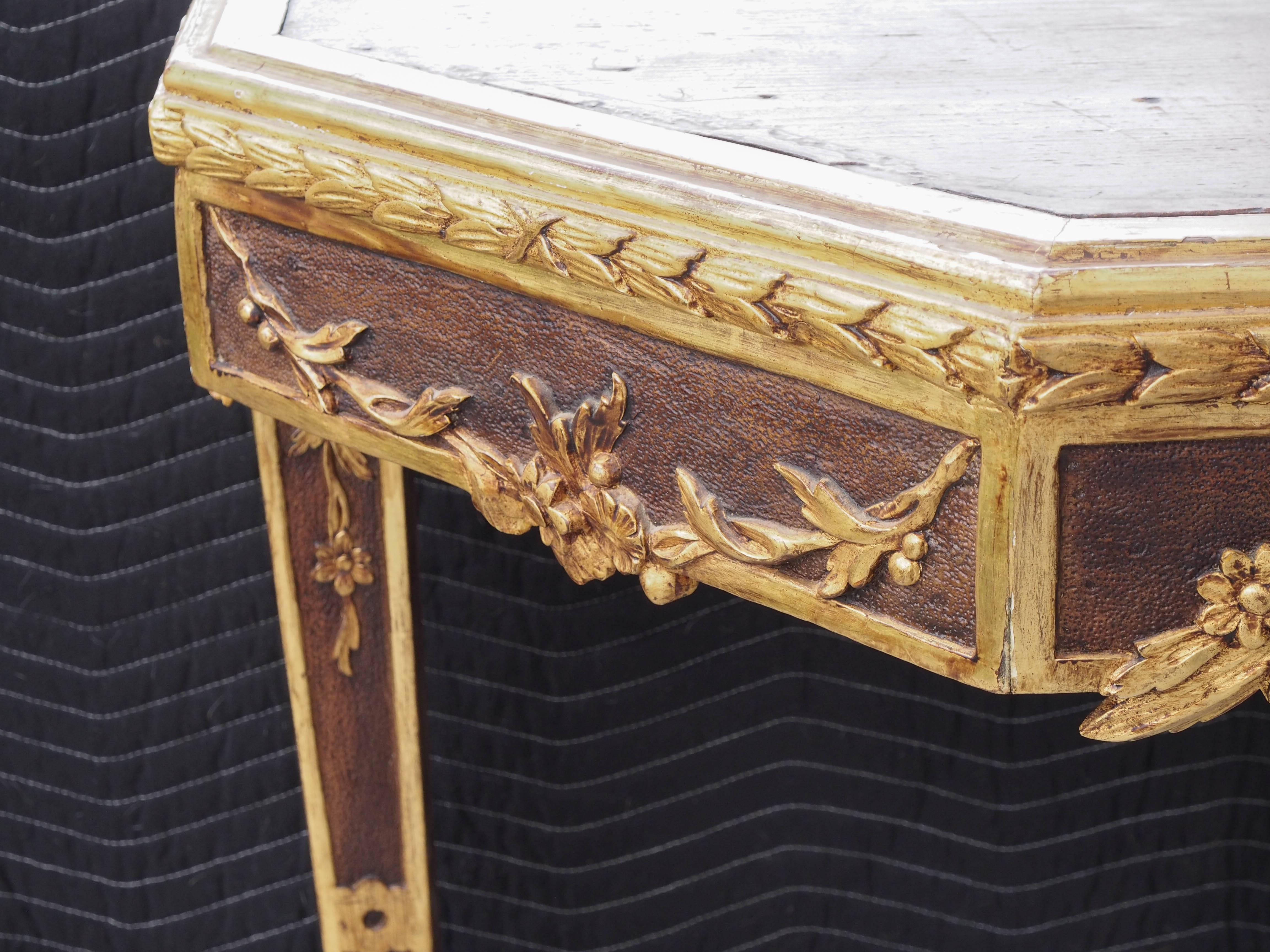 French Louis XVI Provencal Three-Leg Console 2