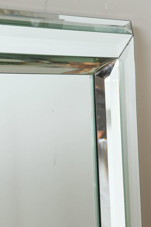 Modern Large AllGlass Wall Mirror For Sale at 1stDibs