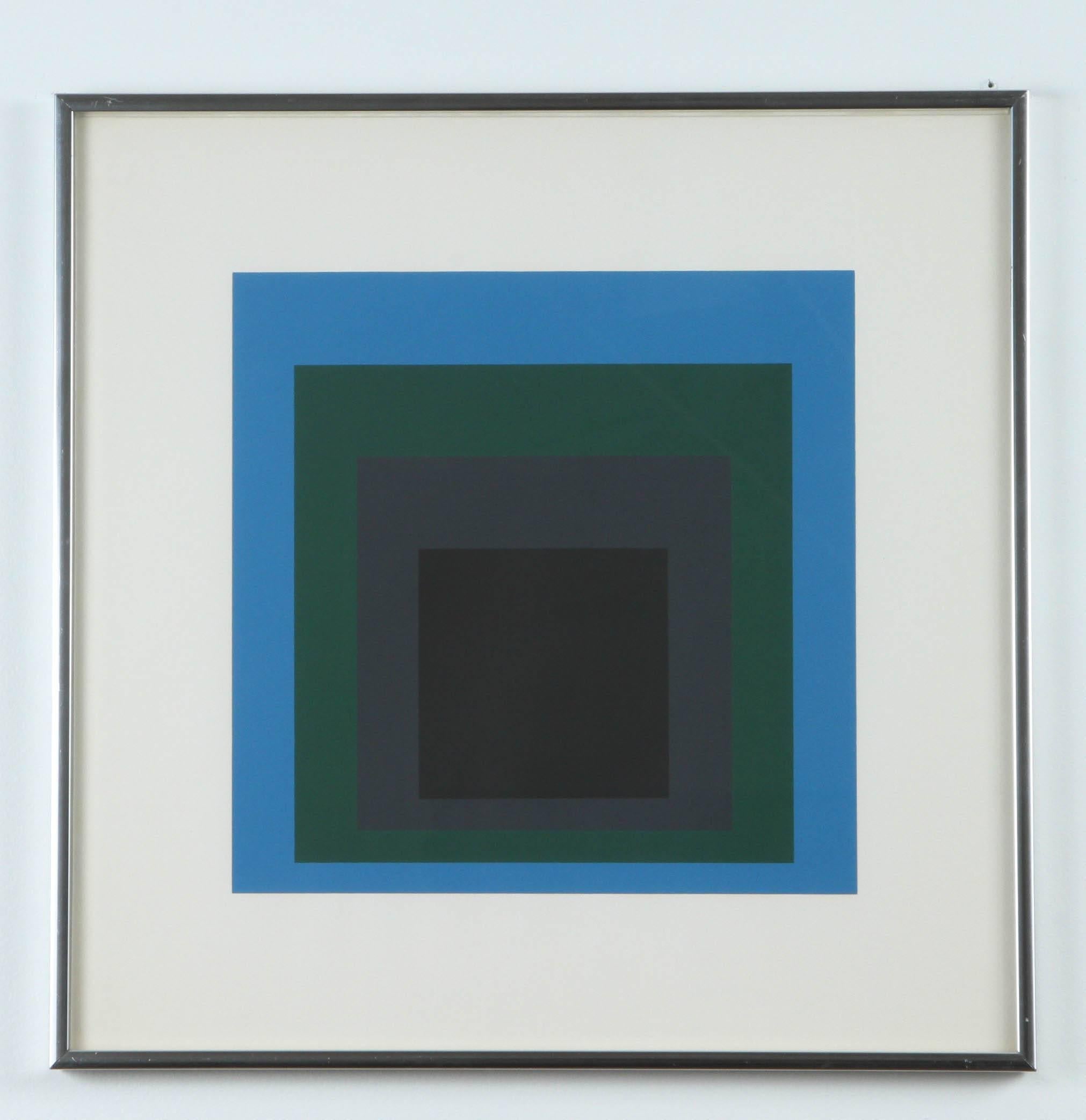 Josef Albers prints.

From the portfolio Homage To The Square, New Haven, Ives-Sillman, Inc., 1962.


