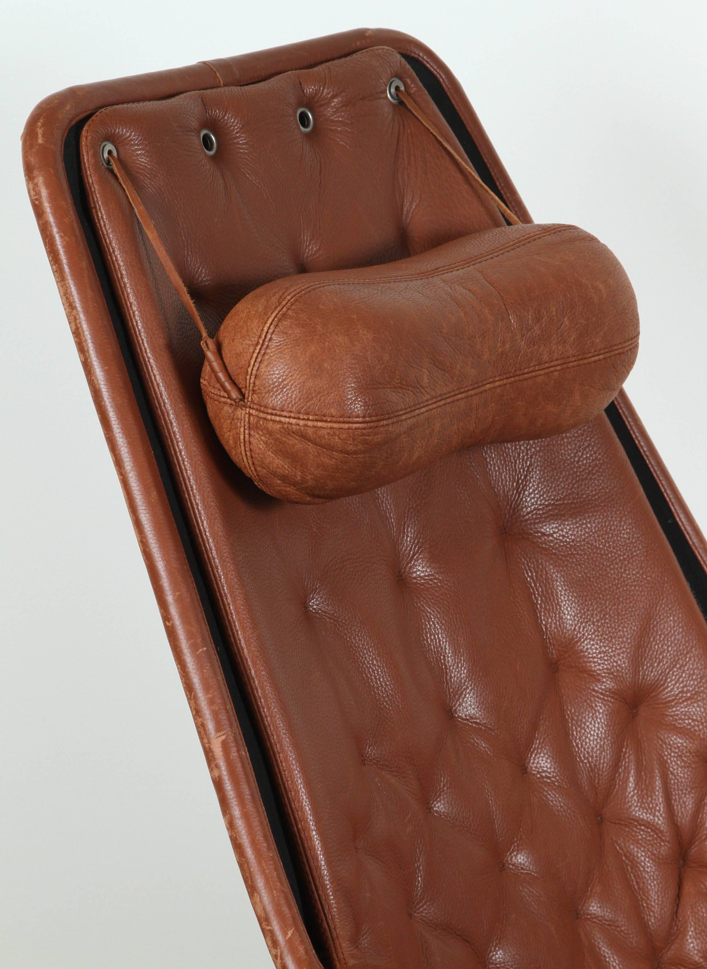 Mid-Century Modern Leather Jetson Chair by Bruno Mathsson for DUX
