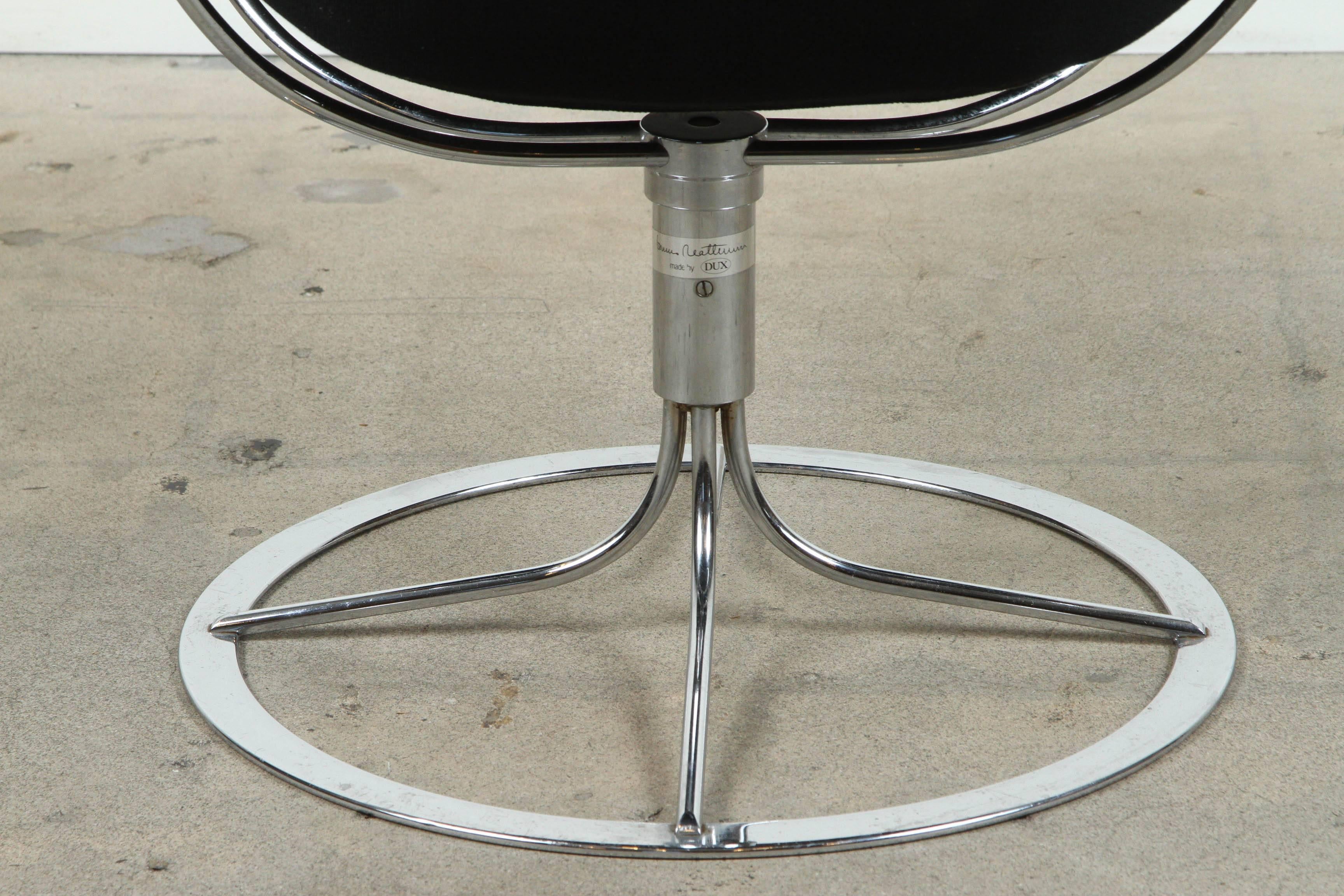 Leather Jetson Chair by Bruno Mathsson for DUX In Excellent Condition In Los Angeles, CA