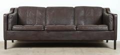 Børge Mogensen Leather Sofa Model 2213