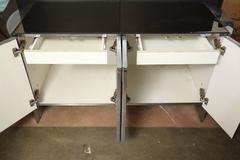 Mid-Century Modern Ello Chrome, Smoked Glass & Mirror Credenza / Sideboard