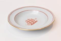 Set 12 Spode England "Tradewinds" Rim Soup Bowls