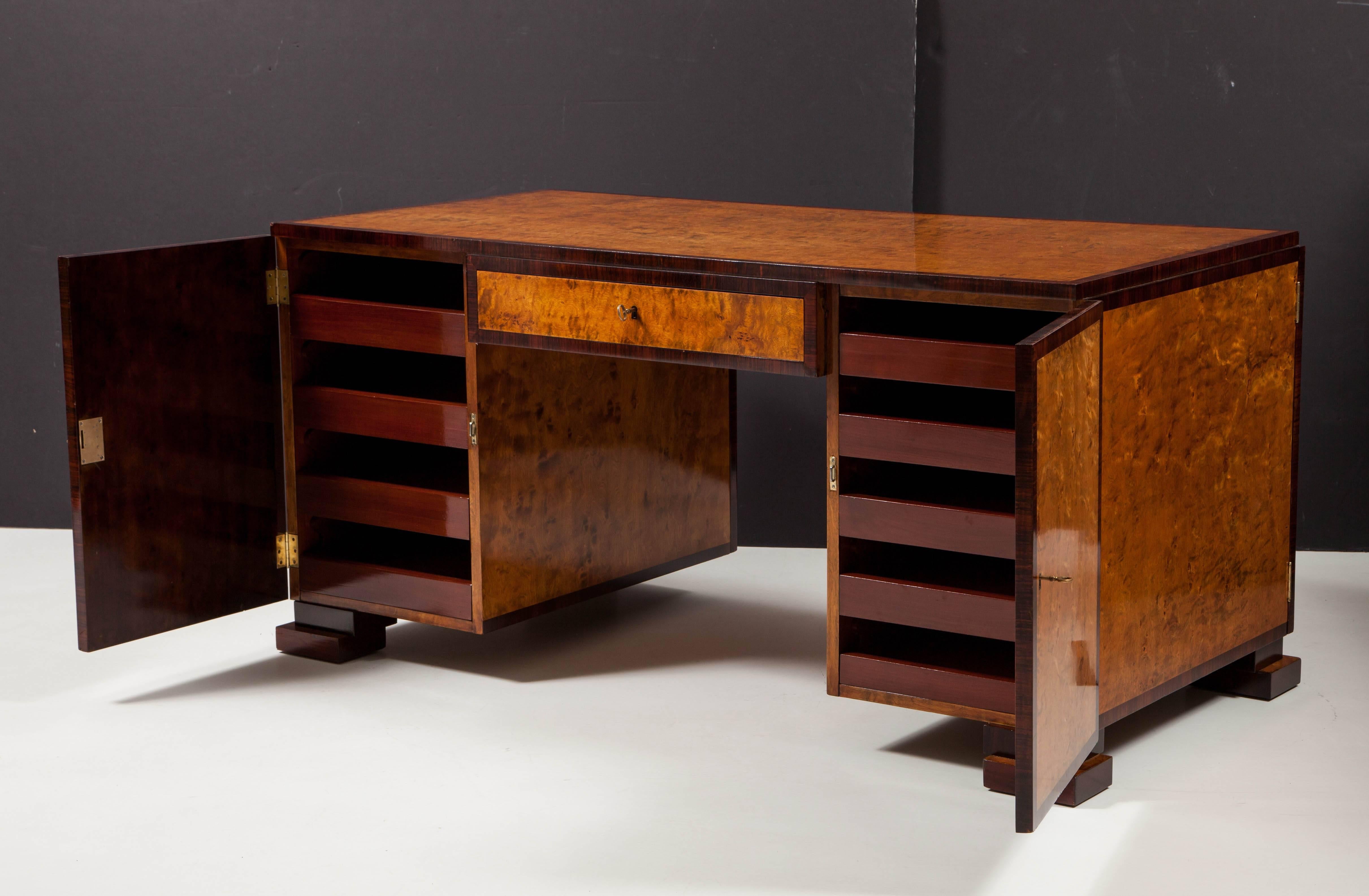 A Swedish Grace Birch and Palisander Partners Desk 2