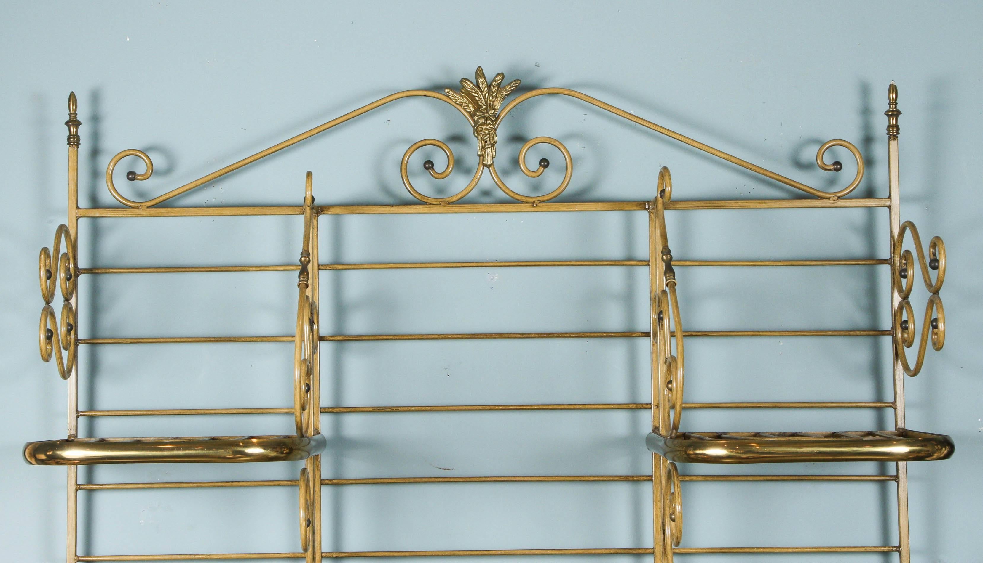brass bakers racks