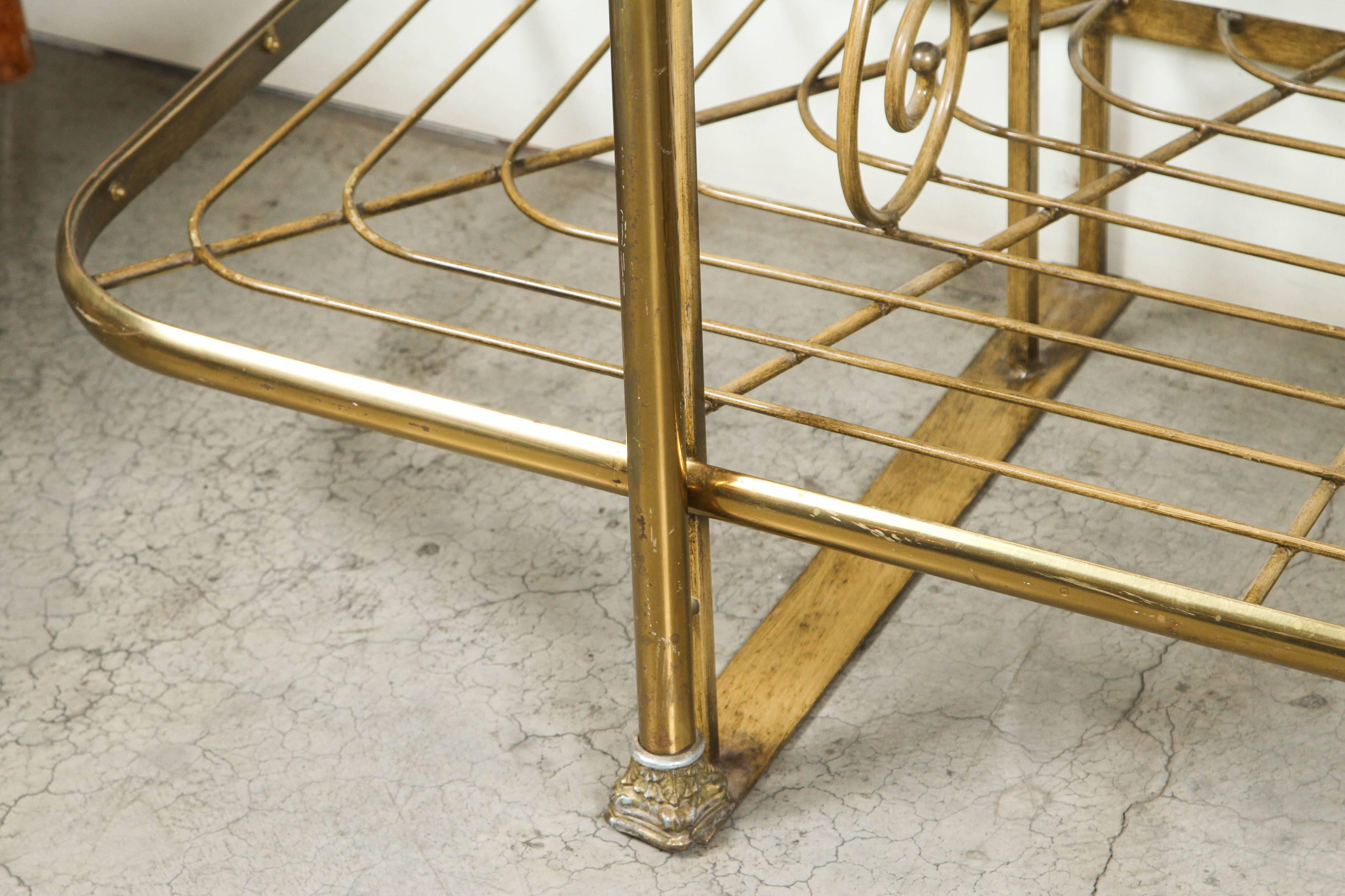 French Iron and Brass Bakers Rack 1