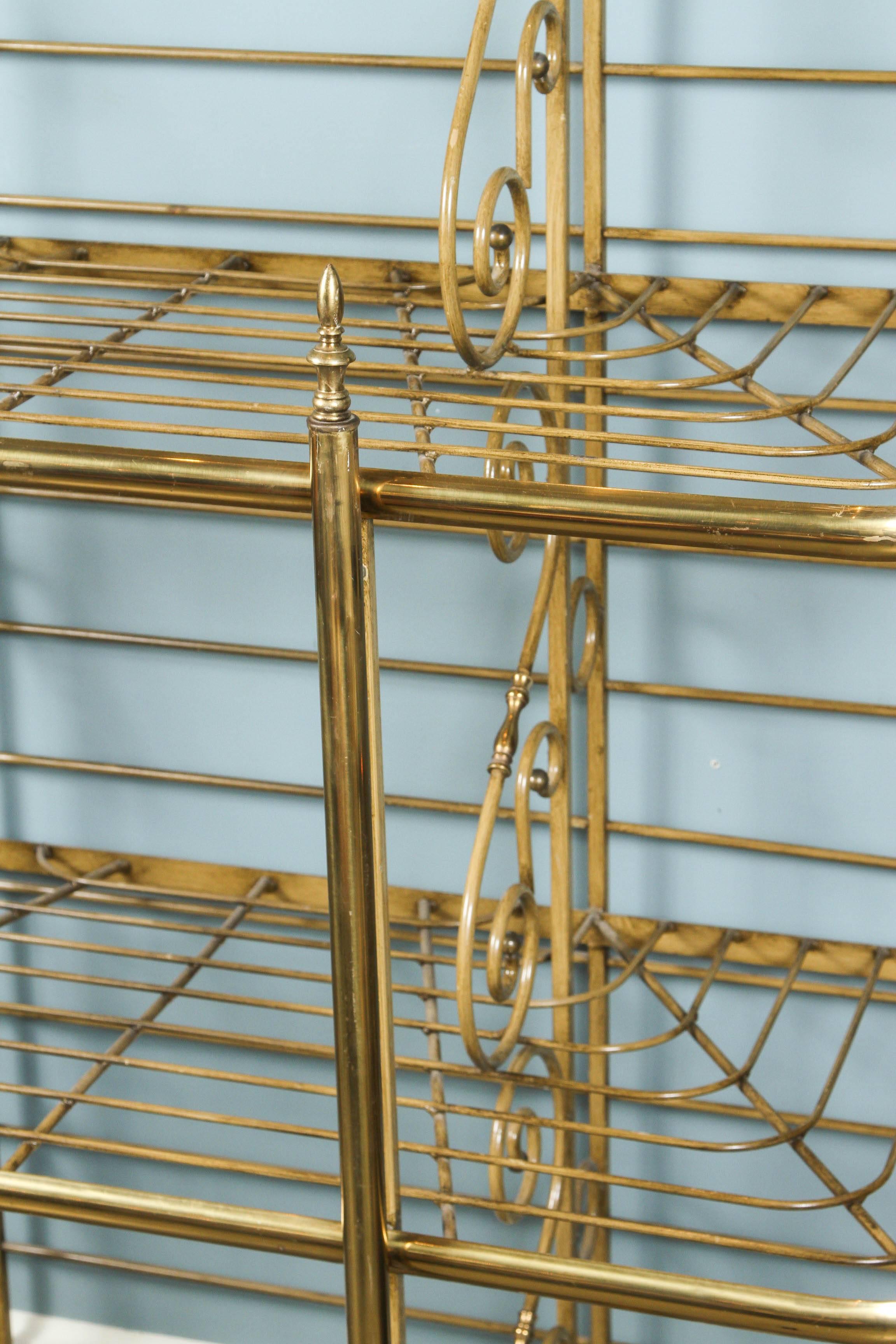 French Iron and Brass Bakers Rack 2