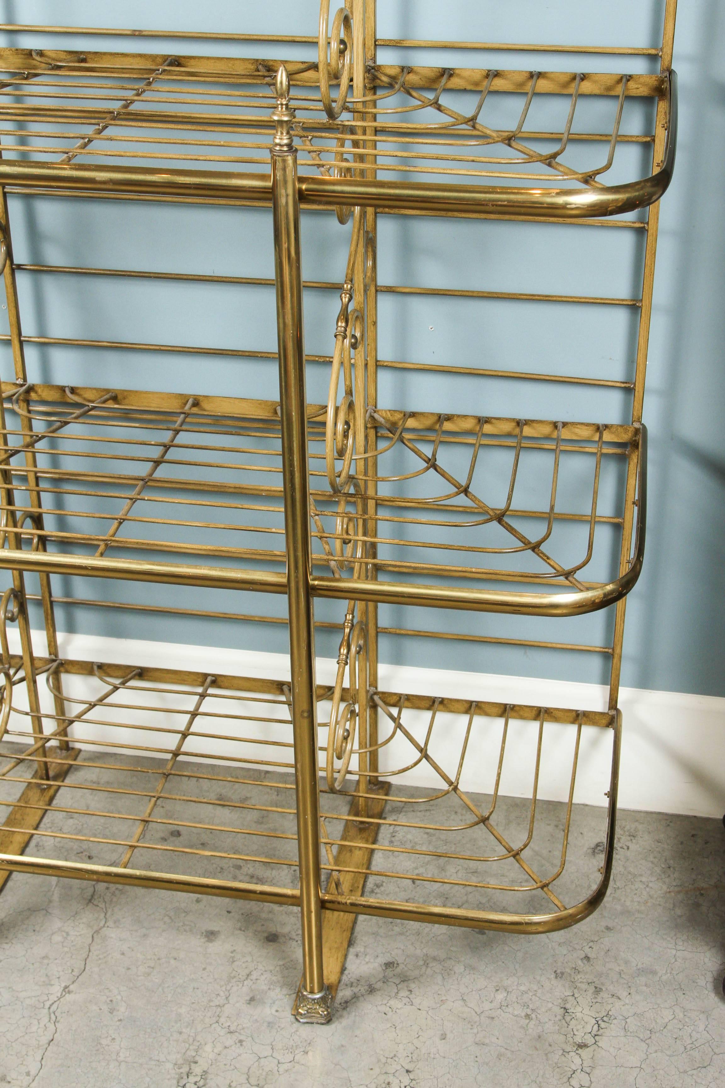 French Iron and Brass Bakers Rack 3