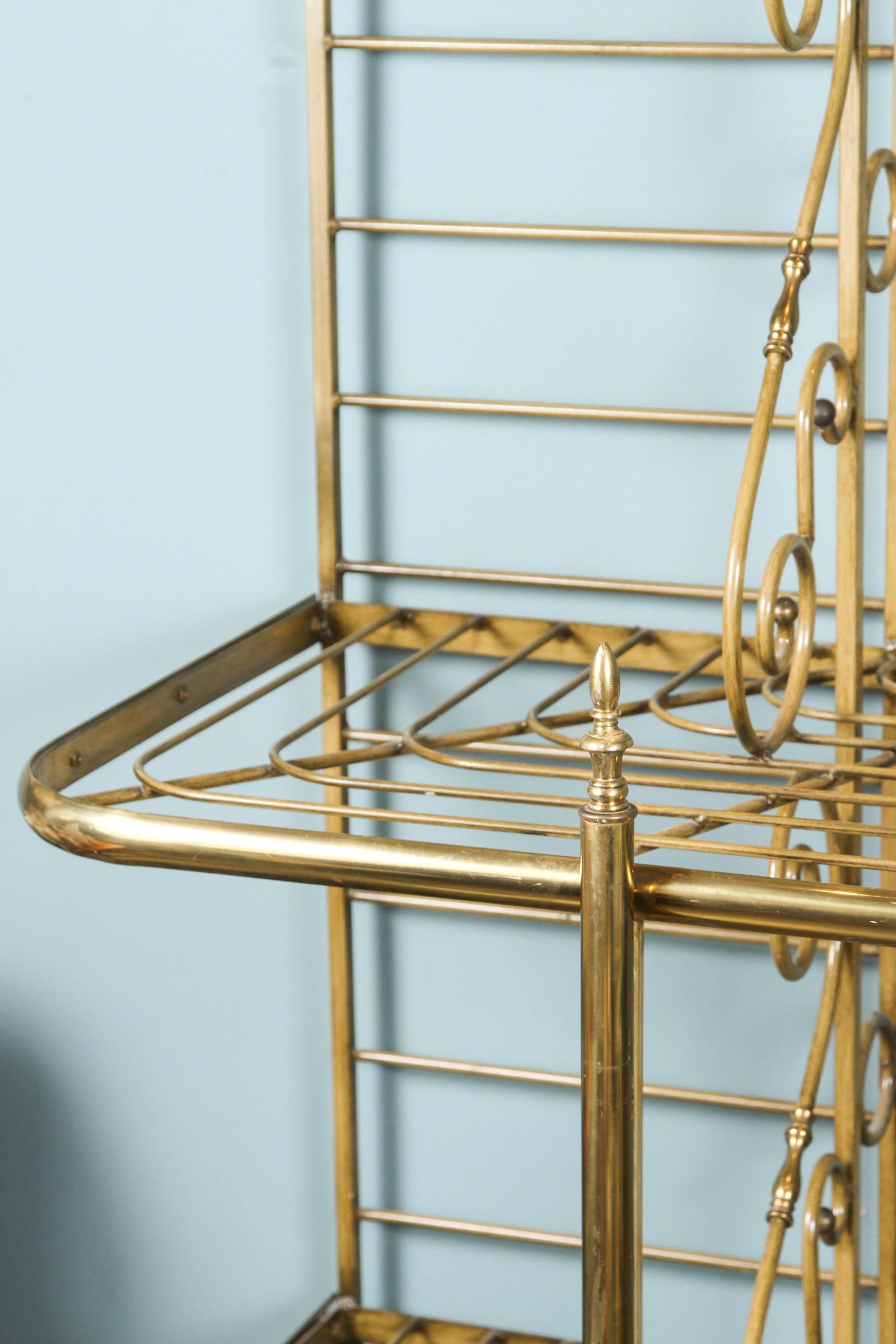 French Iron and Brass Bakers Rack 4