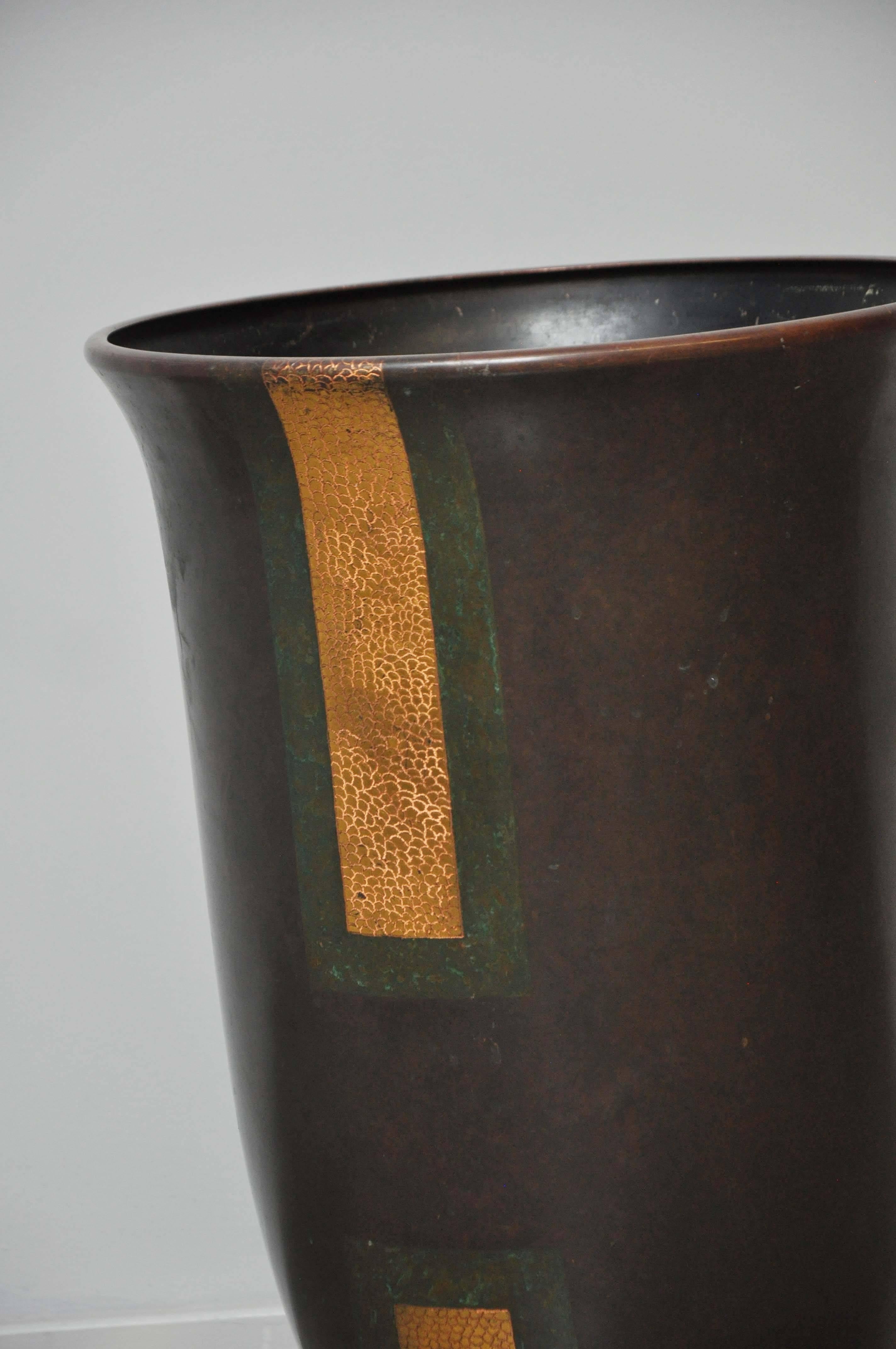 Mid-Century Modern Karl Springer Bronze Urn