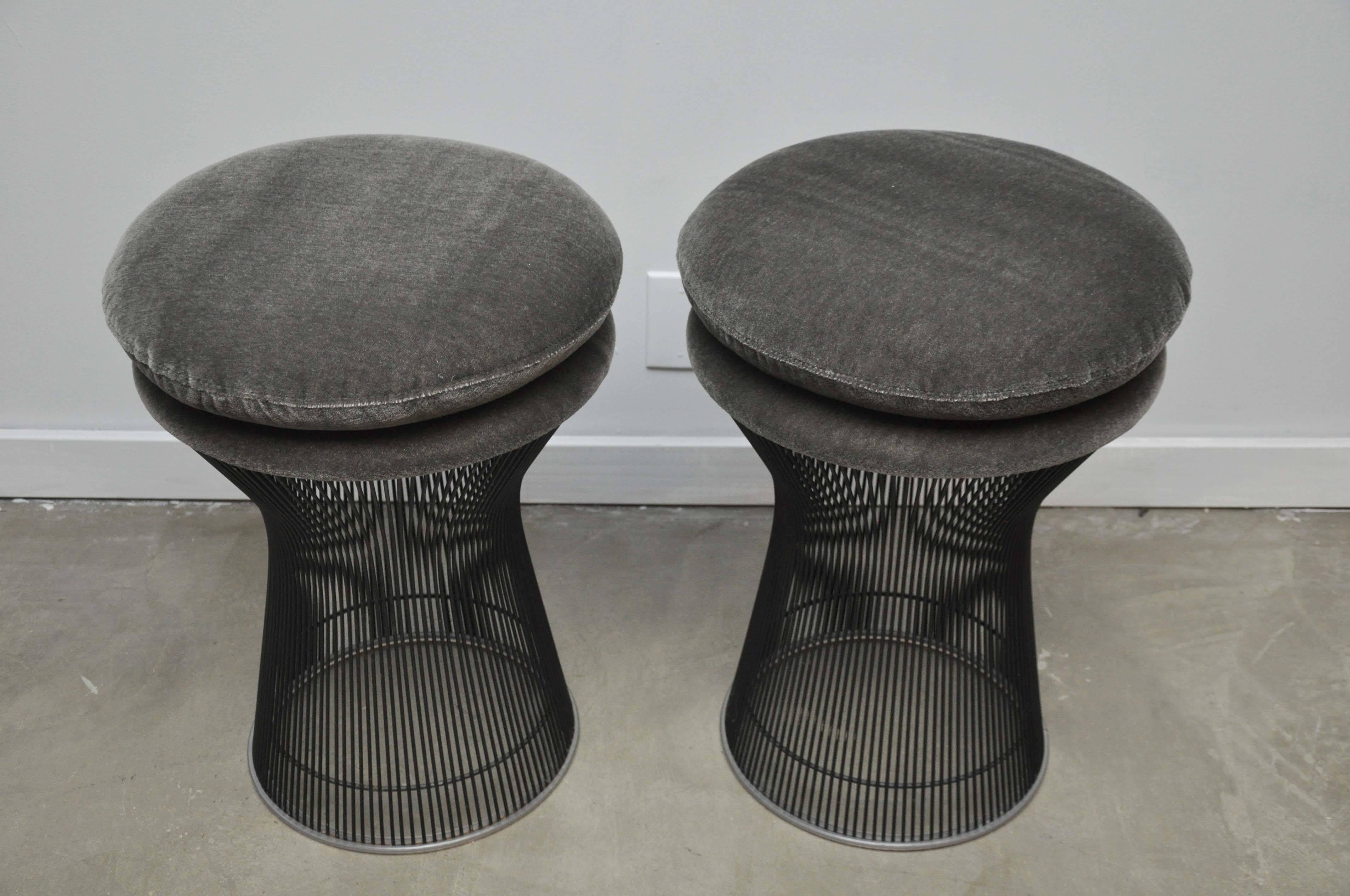 20th Century Warren Platner Bronze Stools