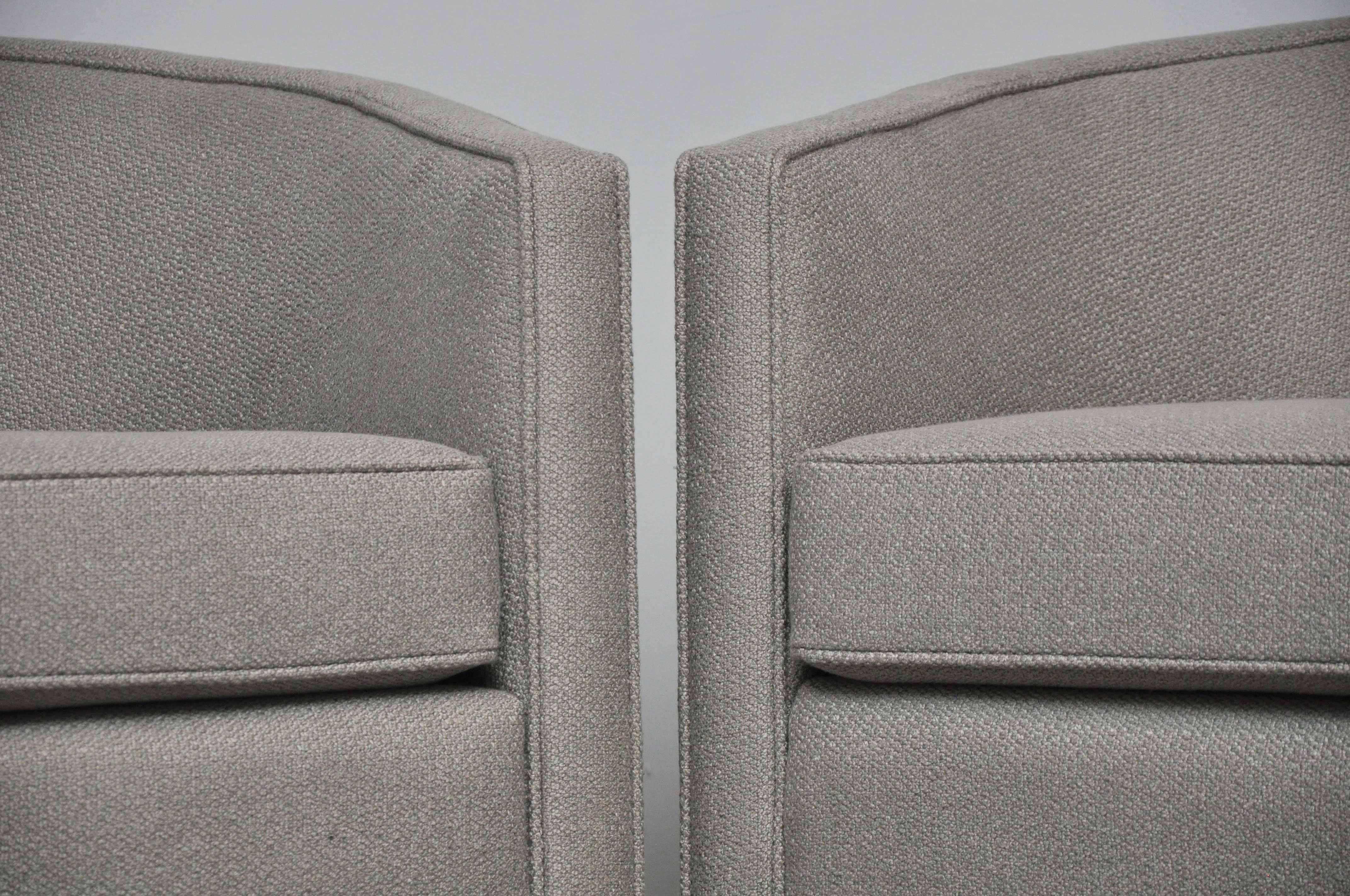 Mid-Century Modern Dunbar Swivel Lounge Chairs