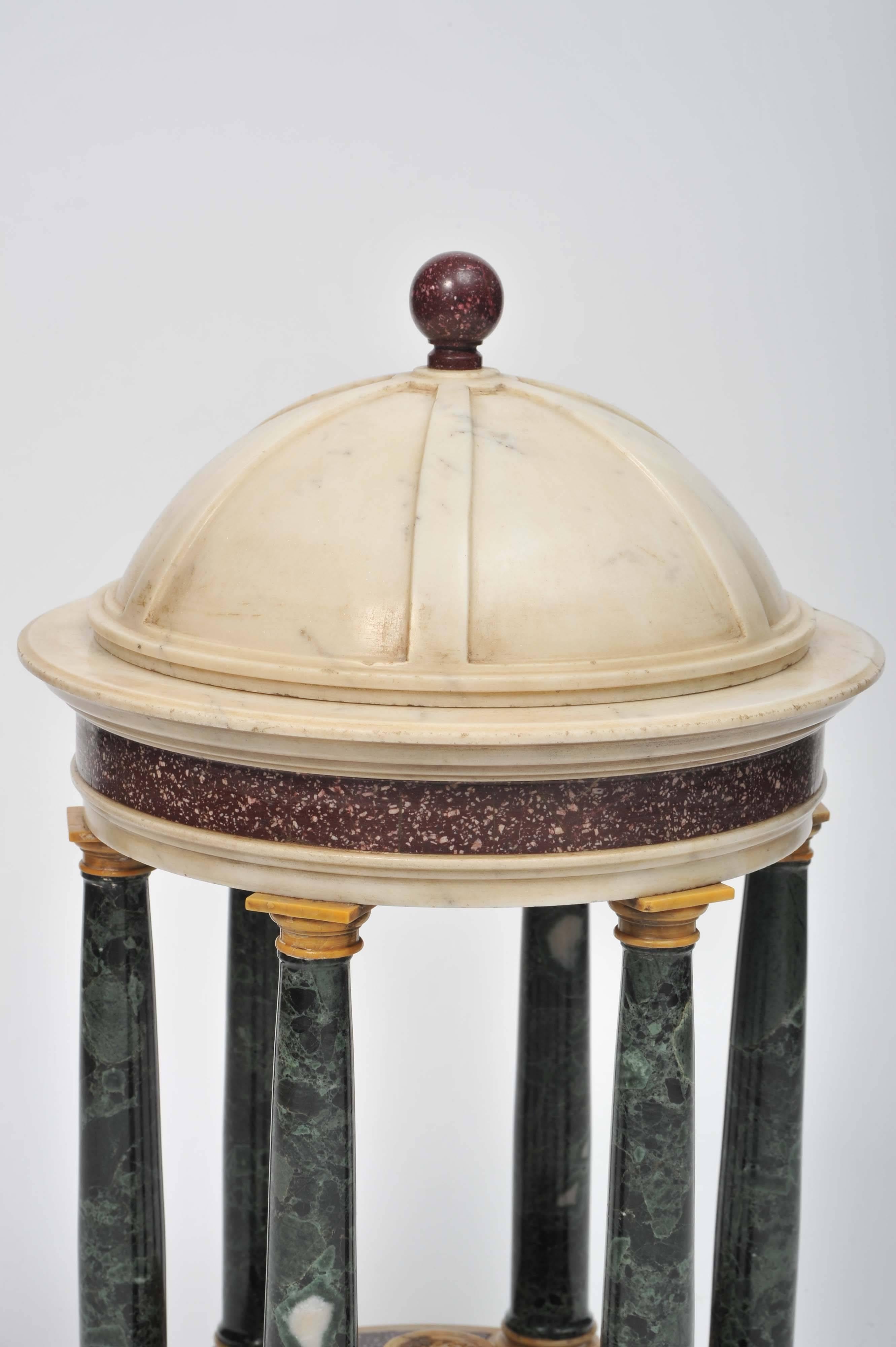 Marble Early 19th Century Grand Tour Model of a Classical Temple