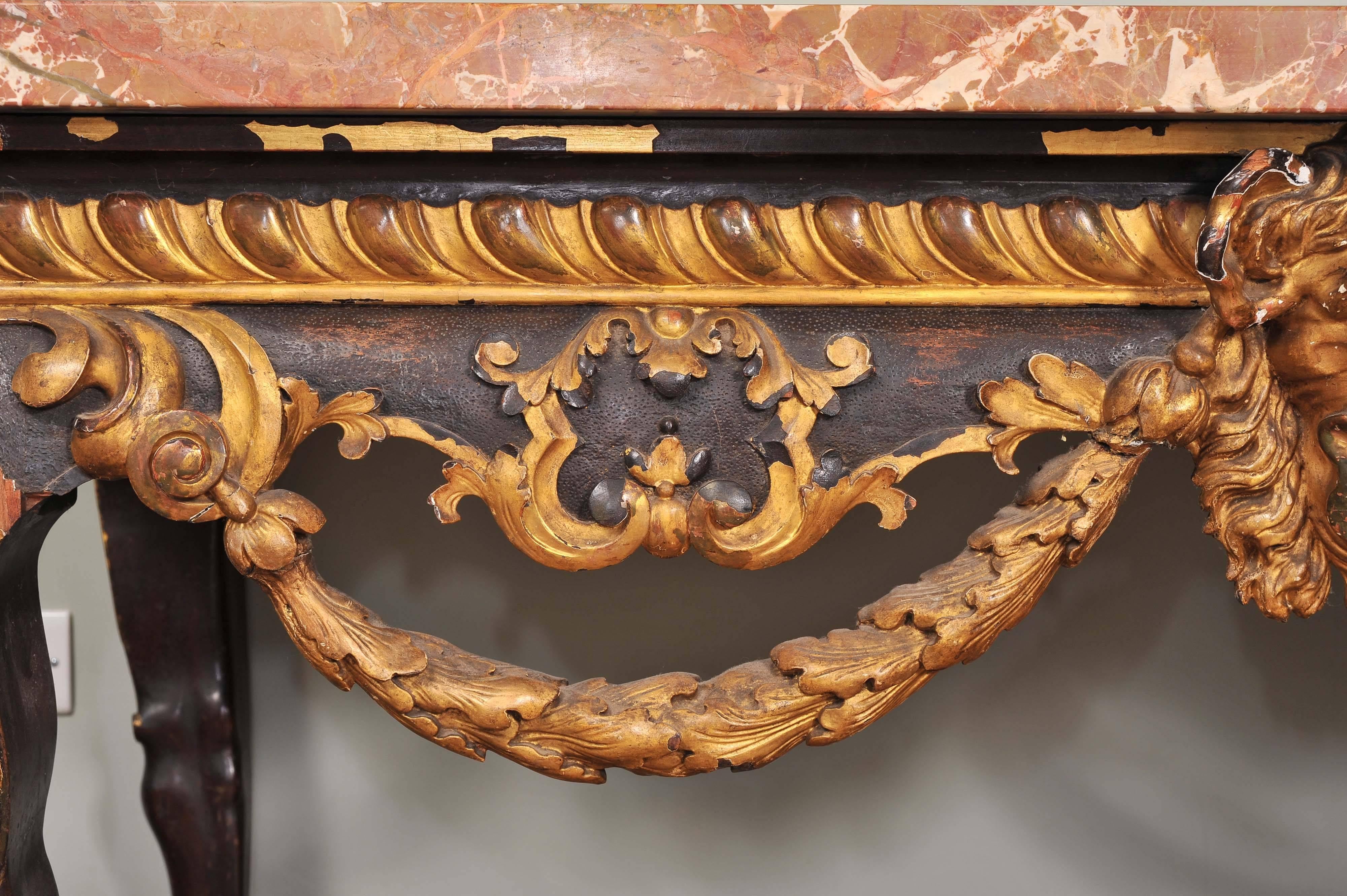 Mahogany and Parcel-Gilt Centre Table in the George II Style 2
