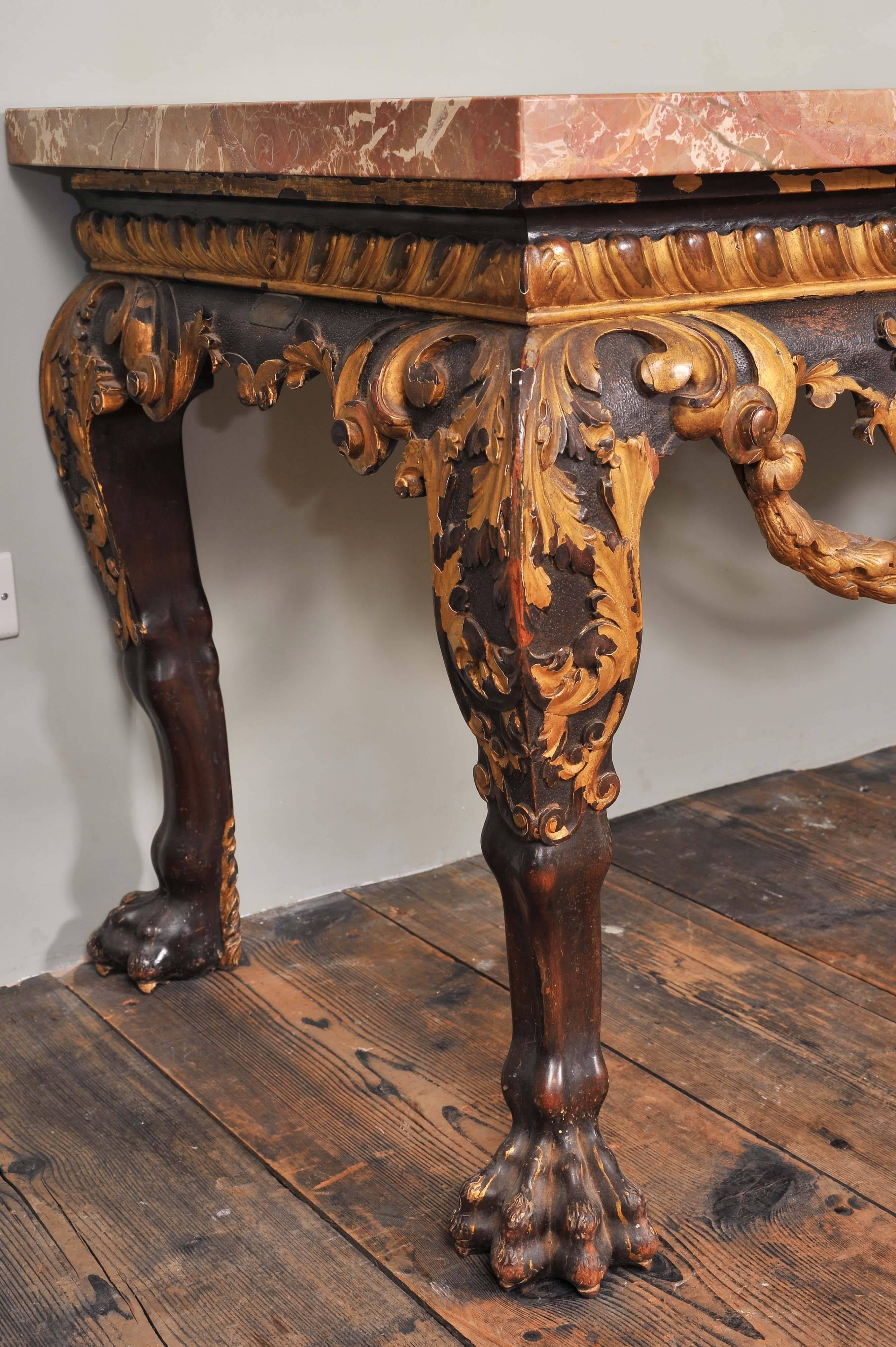 Mahogany and Parcel-Gilt Centre Table in the George II Style 3