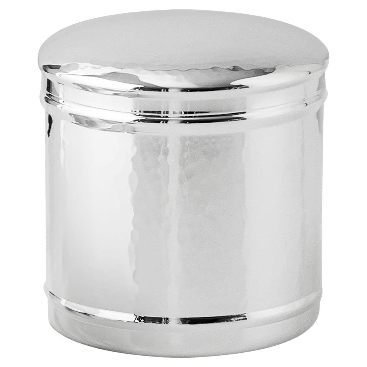 Materia Viva Gehämmerte Silber-Messing-Box im Angebot