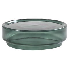 Table basse ronde en verre Stack 880 Green par NiccolÃ² Devetag